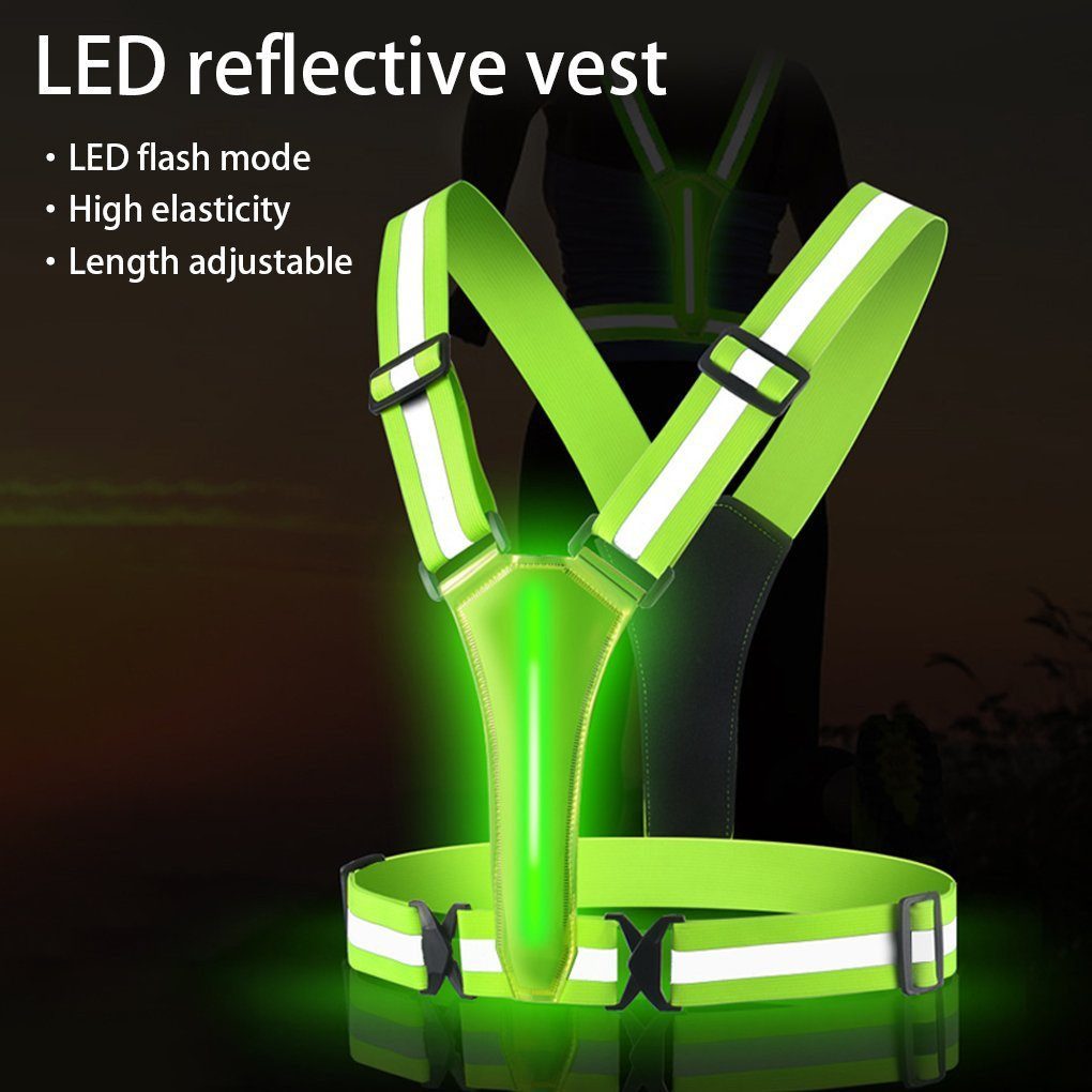 Blusmart Warnweste Warnweste LED reflektierende weste günstig online kaufen