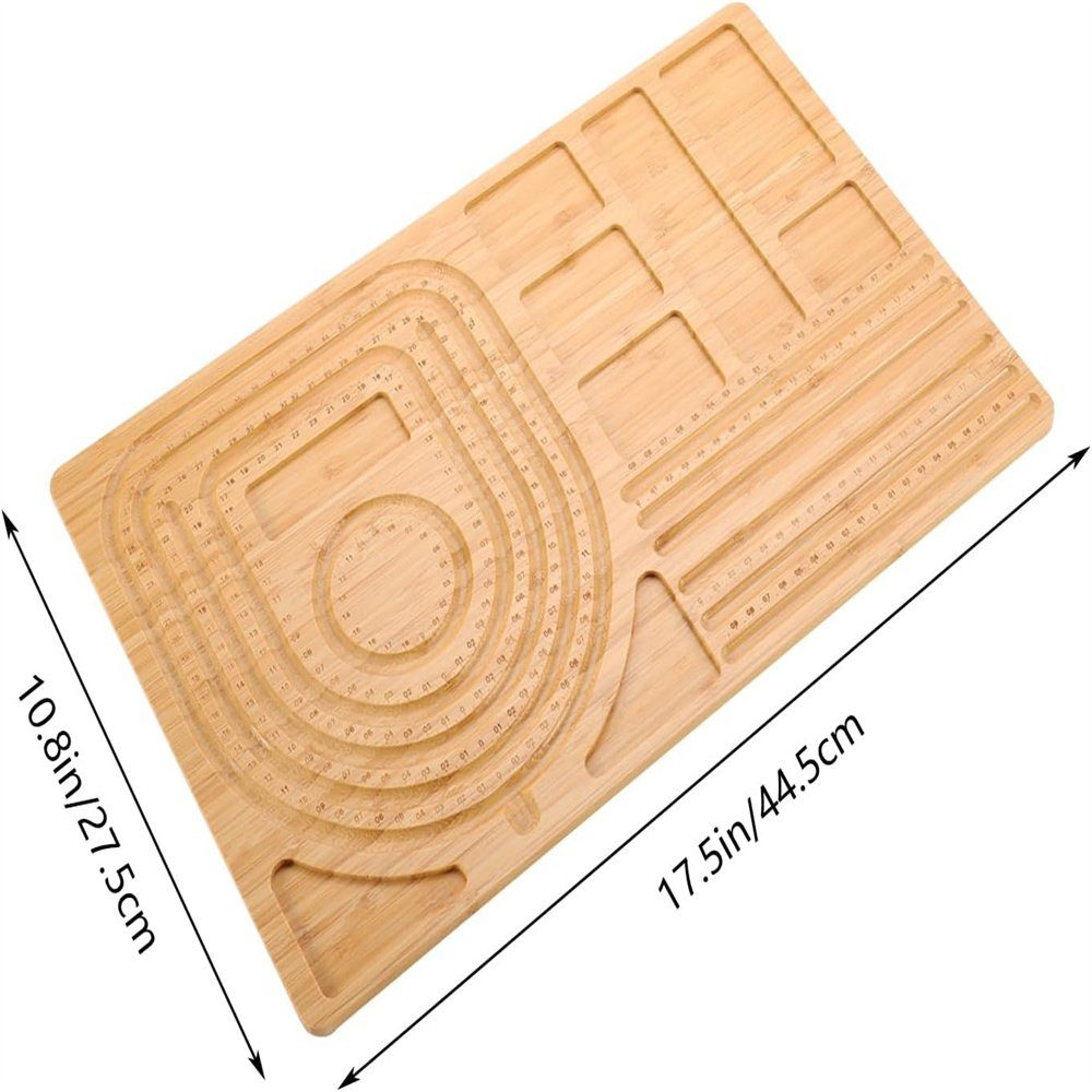 Bambusperlenbrett Tablett zur TUABUR Perlenbrett, Schmuckherstellung, hölzern