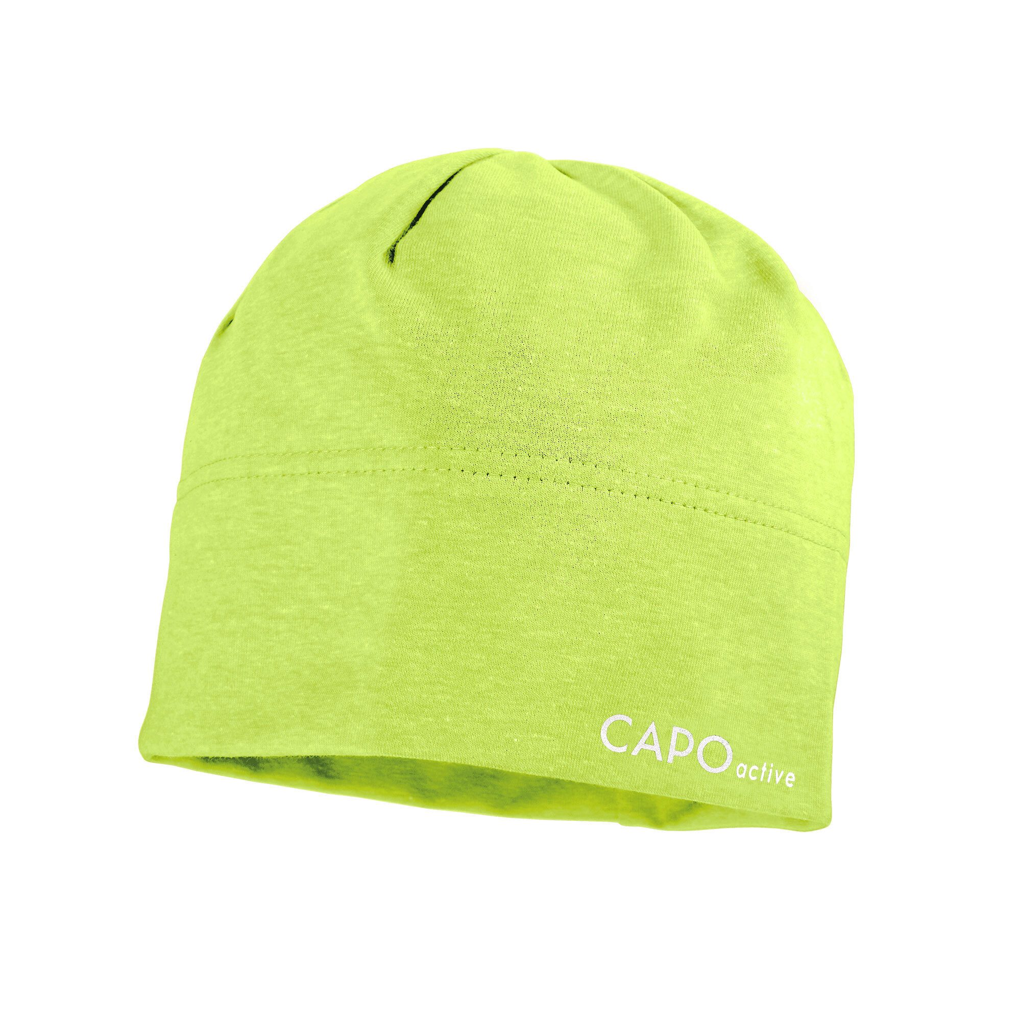 CAPO Jerseymütze Jerseymütze, Reflexbügler UV 50 (1-St) Baumwolljersey