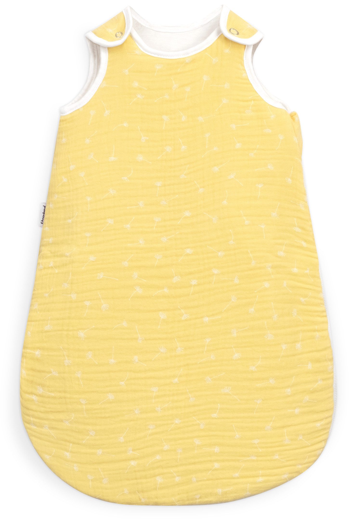 Ehrenkind Babyschlafsack Musselin Ganzjahresschlafsack Rund, 2.5 TOG (mit atmungsaktiver Bio-Baumwolle), für guten Schlaf zu jeder Jahreszeit