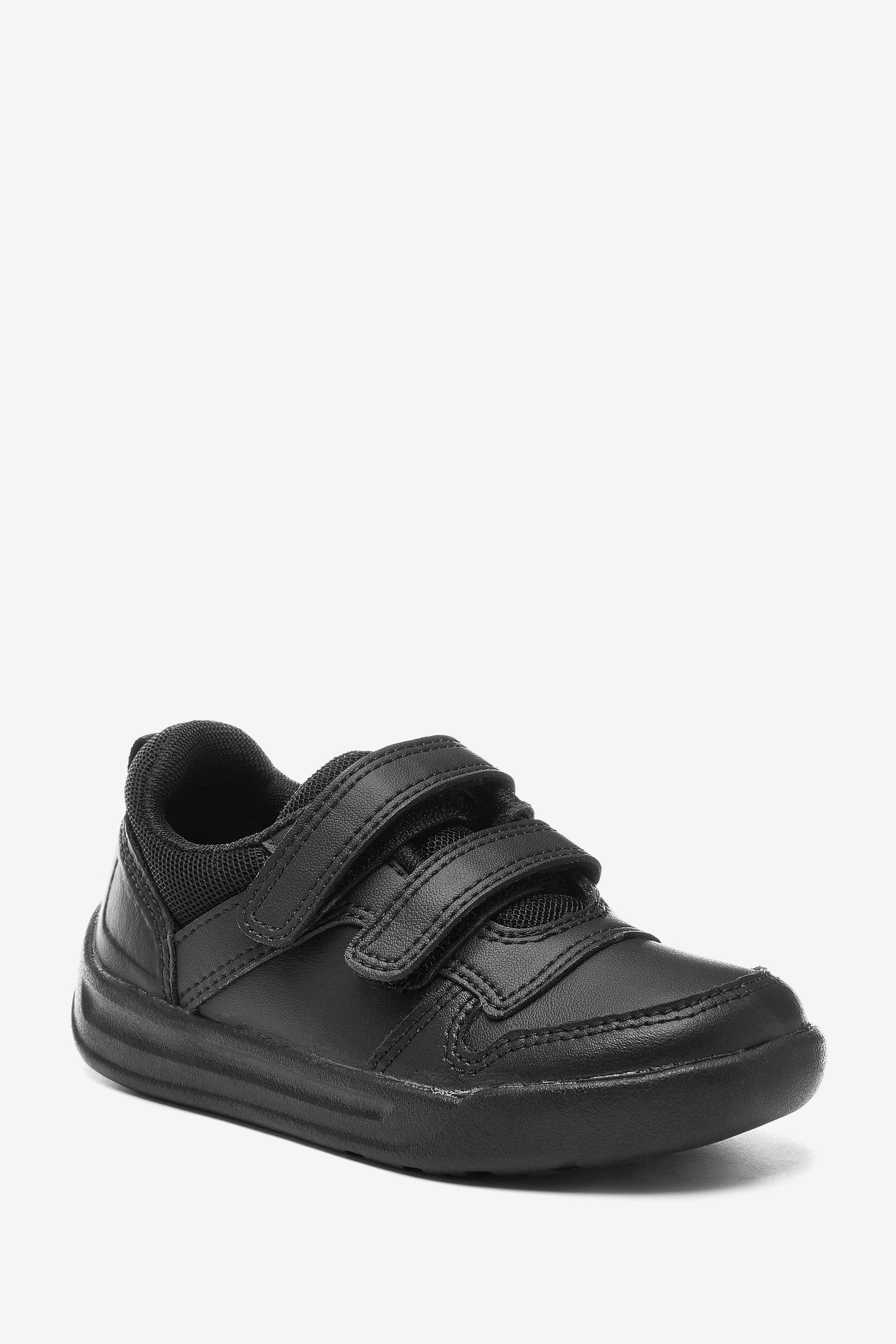 Next Schulturnschuhe aus Extraweit Sneaker Strap Black Leder Fasten Touch (1-tlg) –