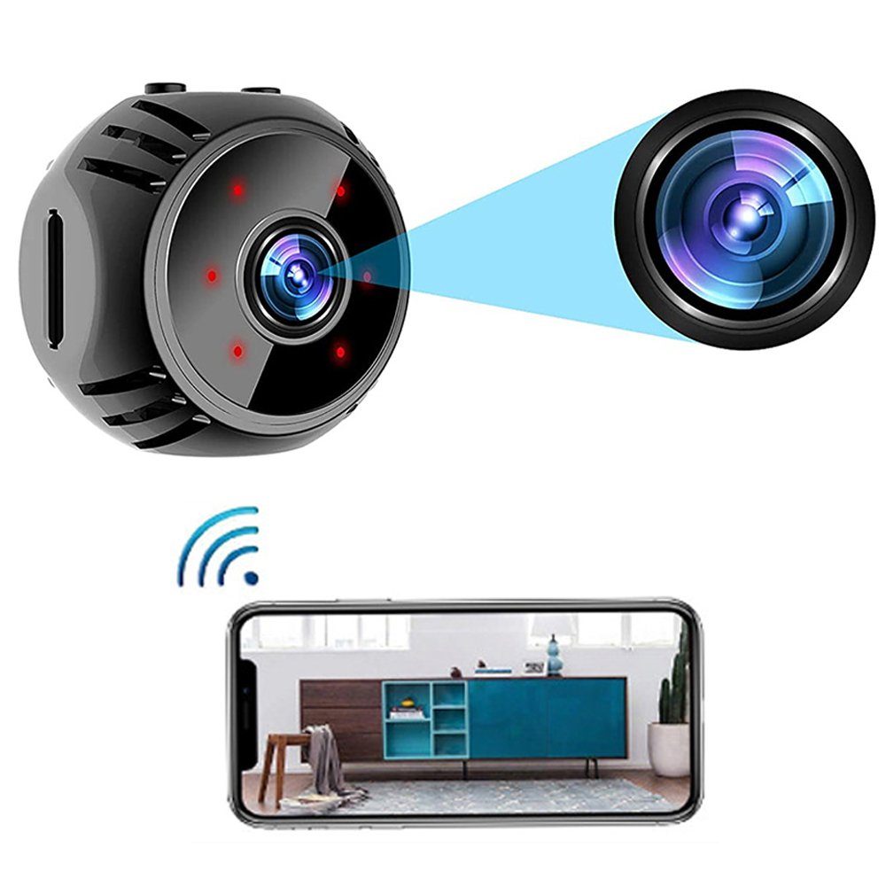 Jormftte Smart Home Kamera Indoor und Outdoor Überwachungskamera (Innen und  außen, Set, 1*Kamera 1*Ständer 1*Handbuch 1*Datenkabel, Schützen Sie Ihre  Wertsachen zu jeder Zeit)