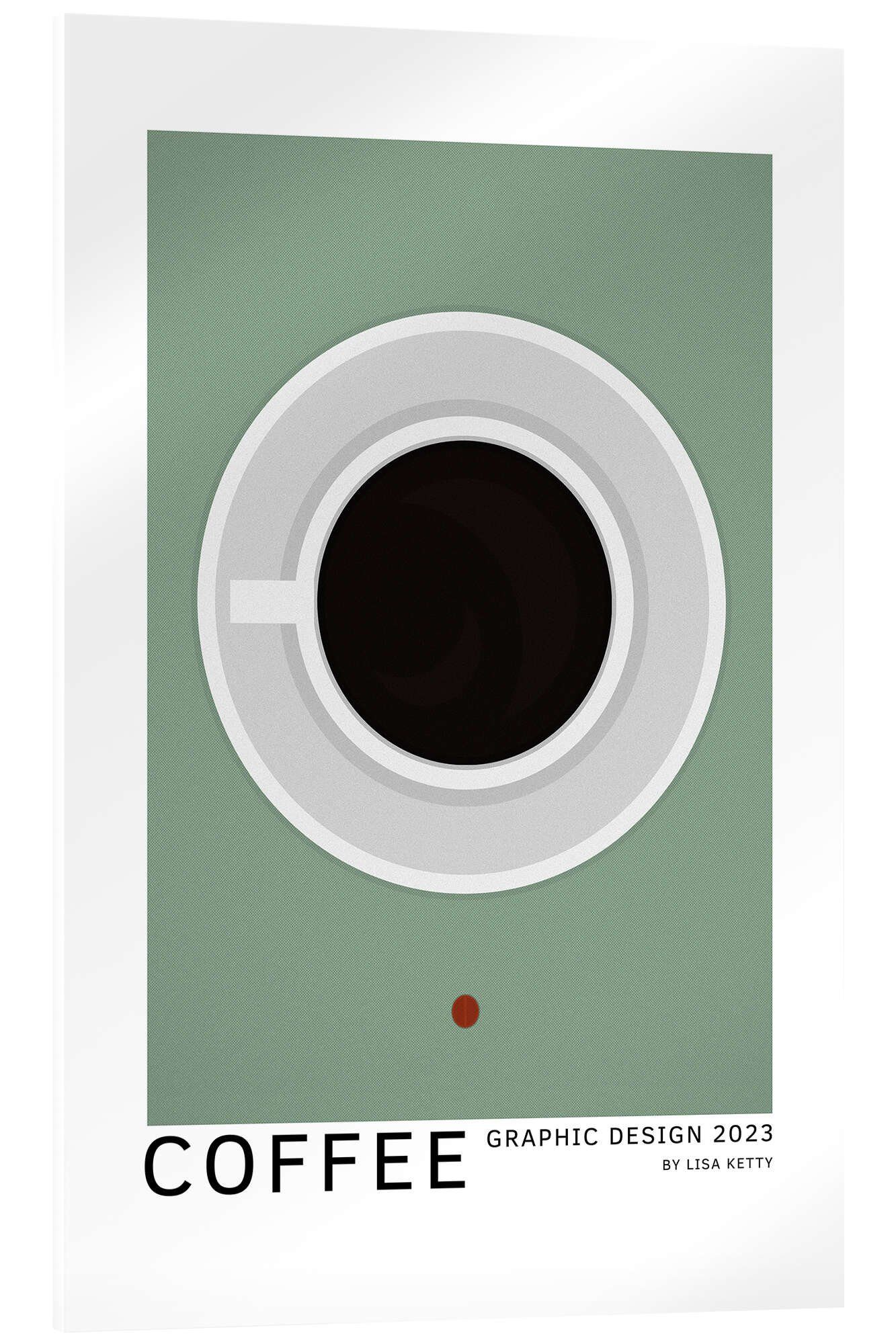 Posterlounge Wandbild Coffee - Graphic Design, Lisa Ketty, erhältlich als Poster, Leinwandbild, Wandsticker oder Acrylglasbild