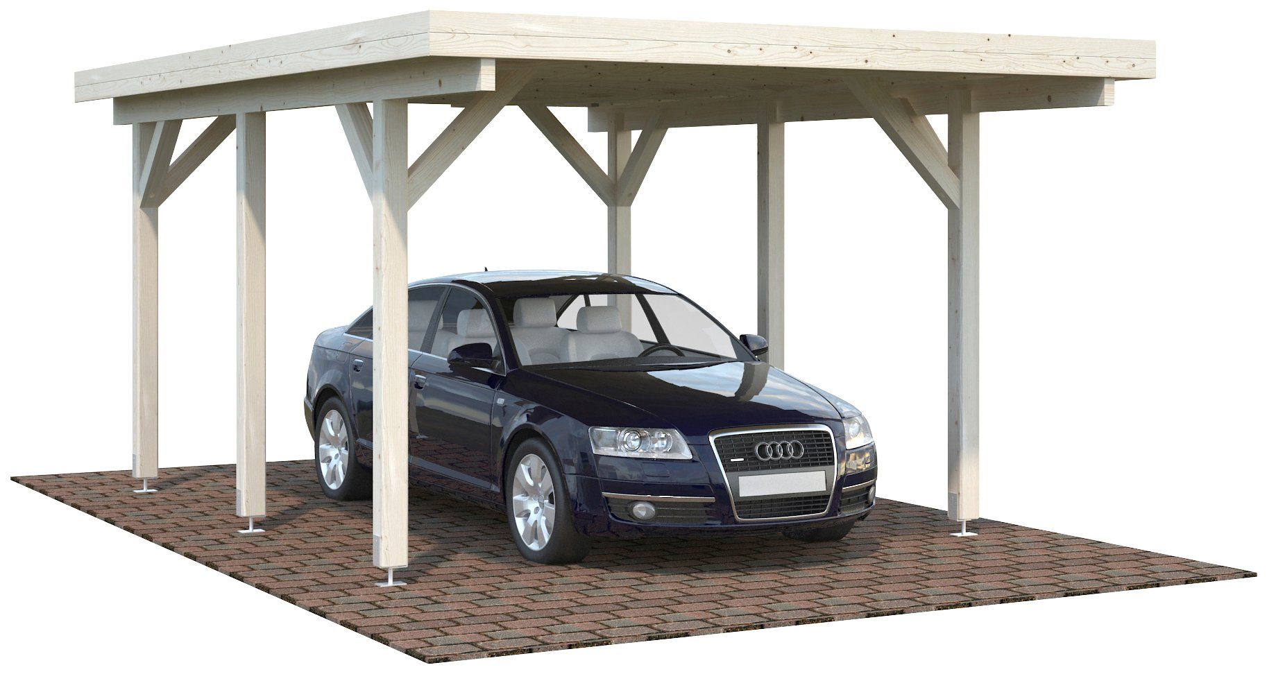 Palmako Einzelcarport cm BxT: Karl, 360x512