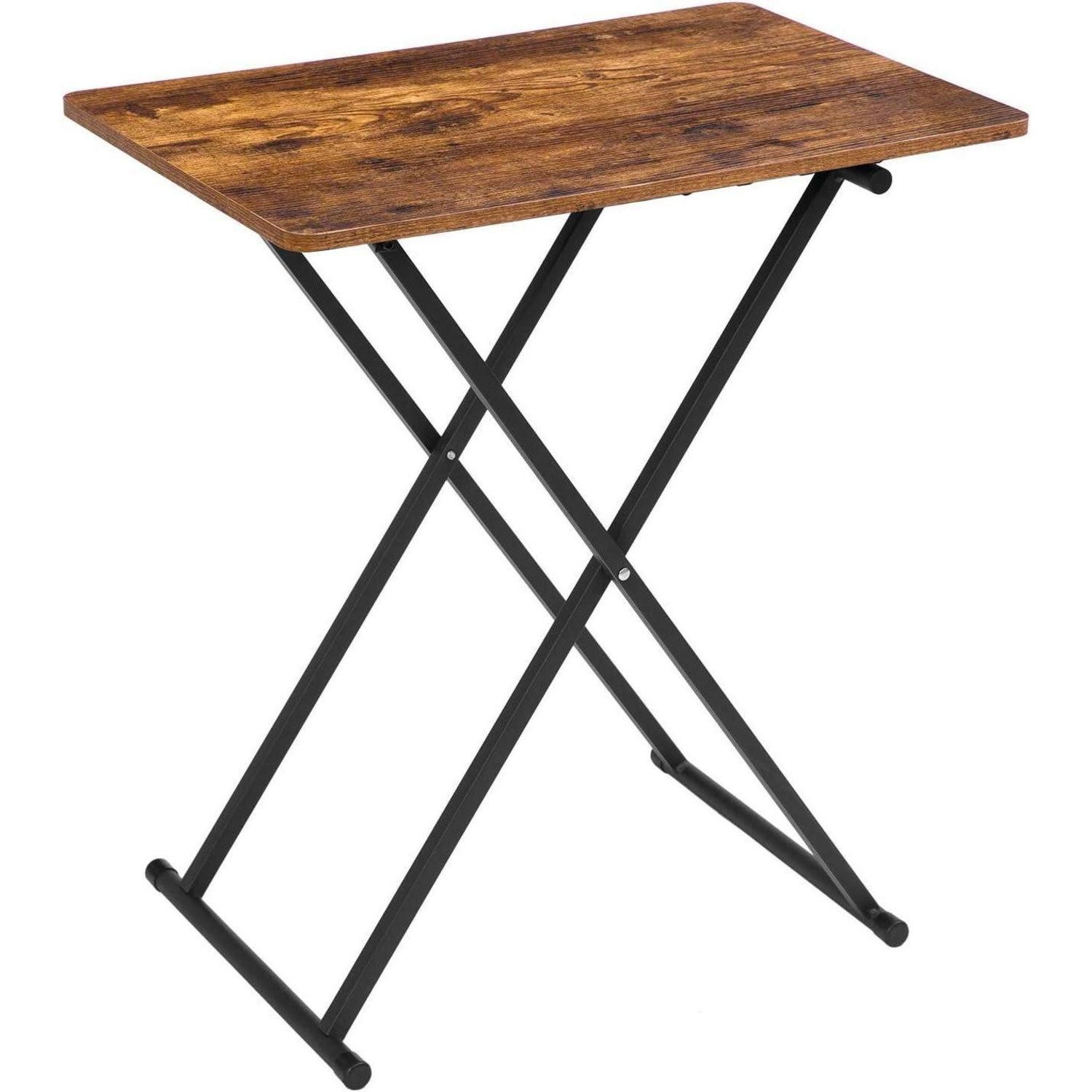 LuxusKollektion Klapptisch Beistelltisch Klappbar Kleiner Tabletttisch verstellbare Höhe