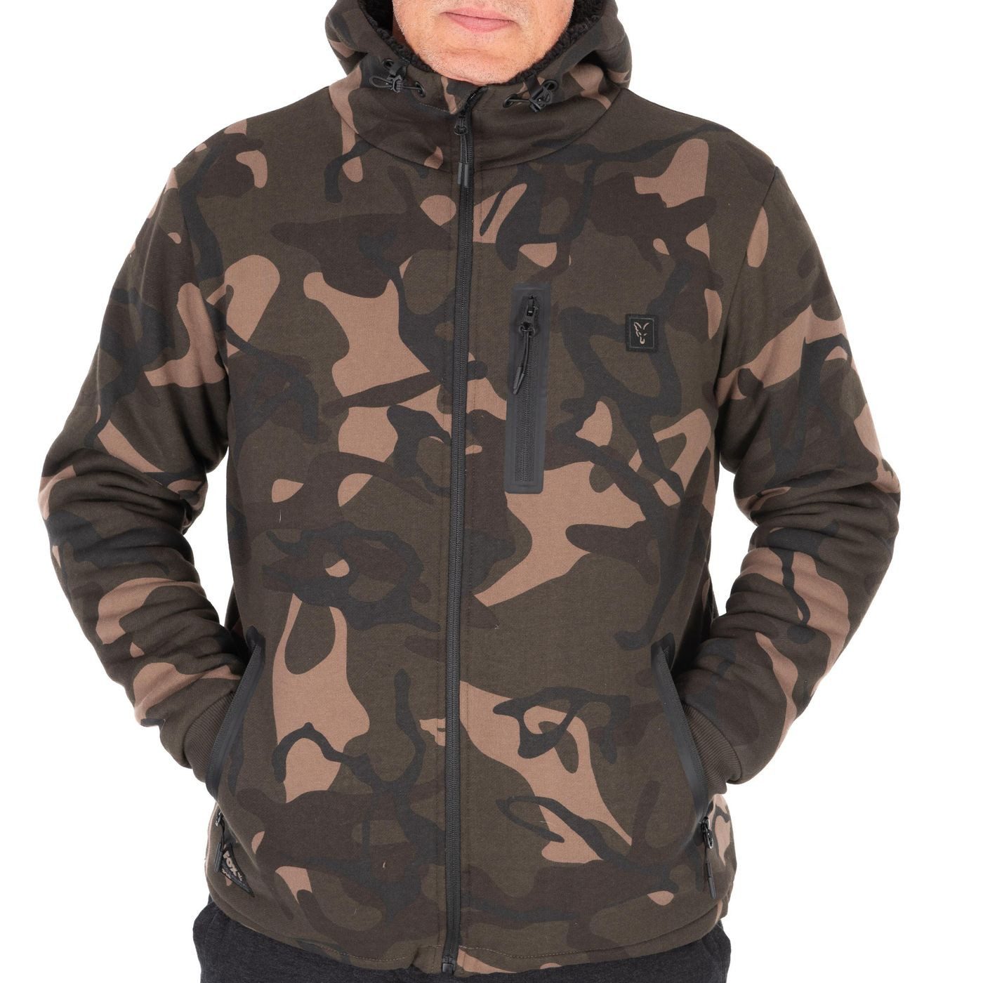FOX International Kapuzenpullover Fox Camo Full Zip Prem Sherpa Hoodie - Angelpullover