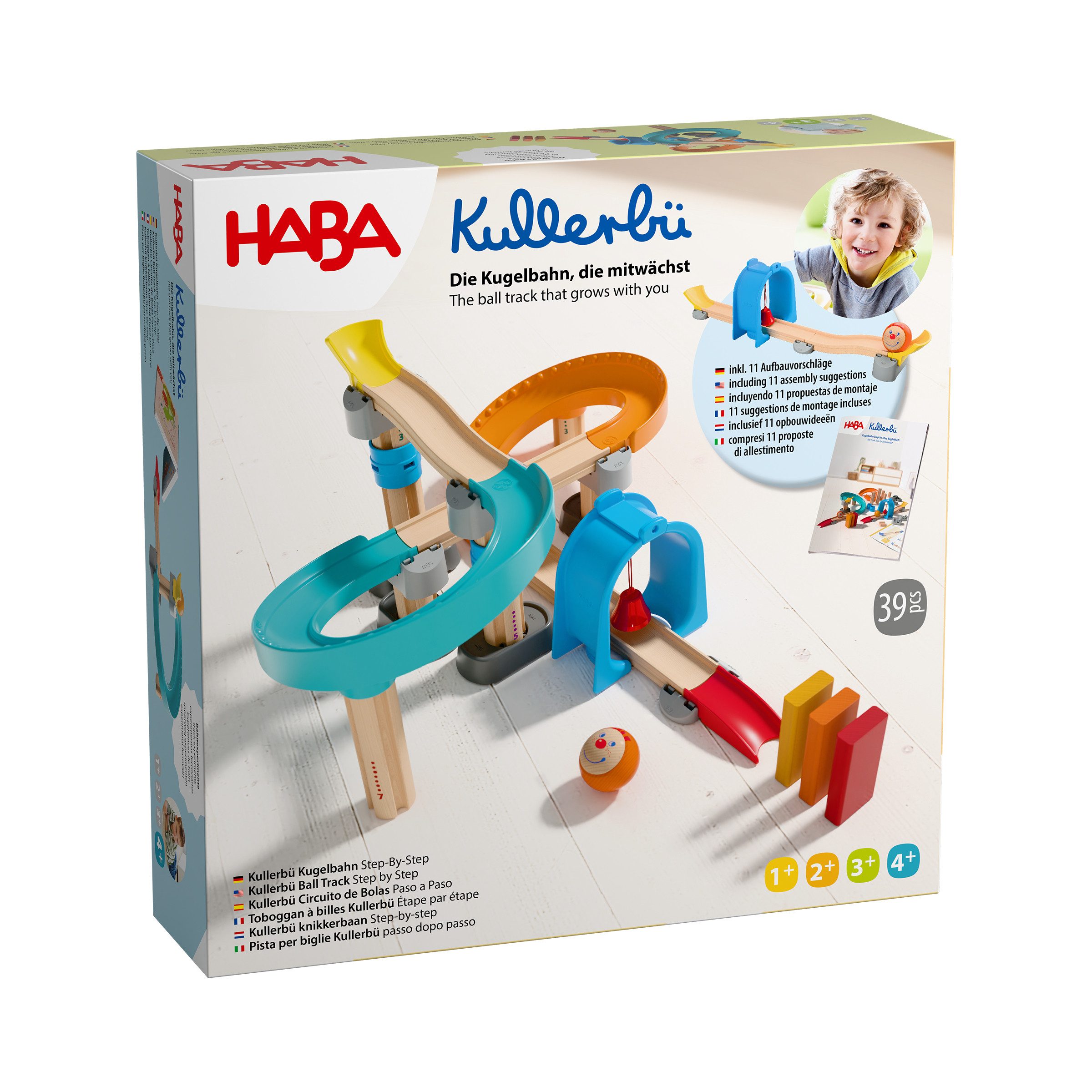 Haba Kugelbahn Kullerbü - Step-By-Step, (39-tlg)