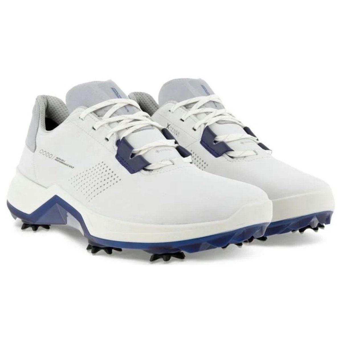 Golfschuh G5 Ecco Verbesserte X-TENSA Ecco Herren Depths Biom INVISIBLE Stabilität White/Blue durch TECHNOLOGIE