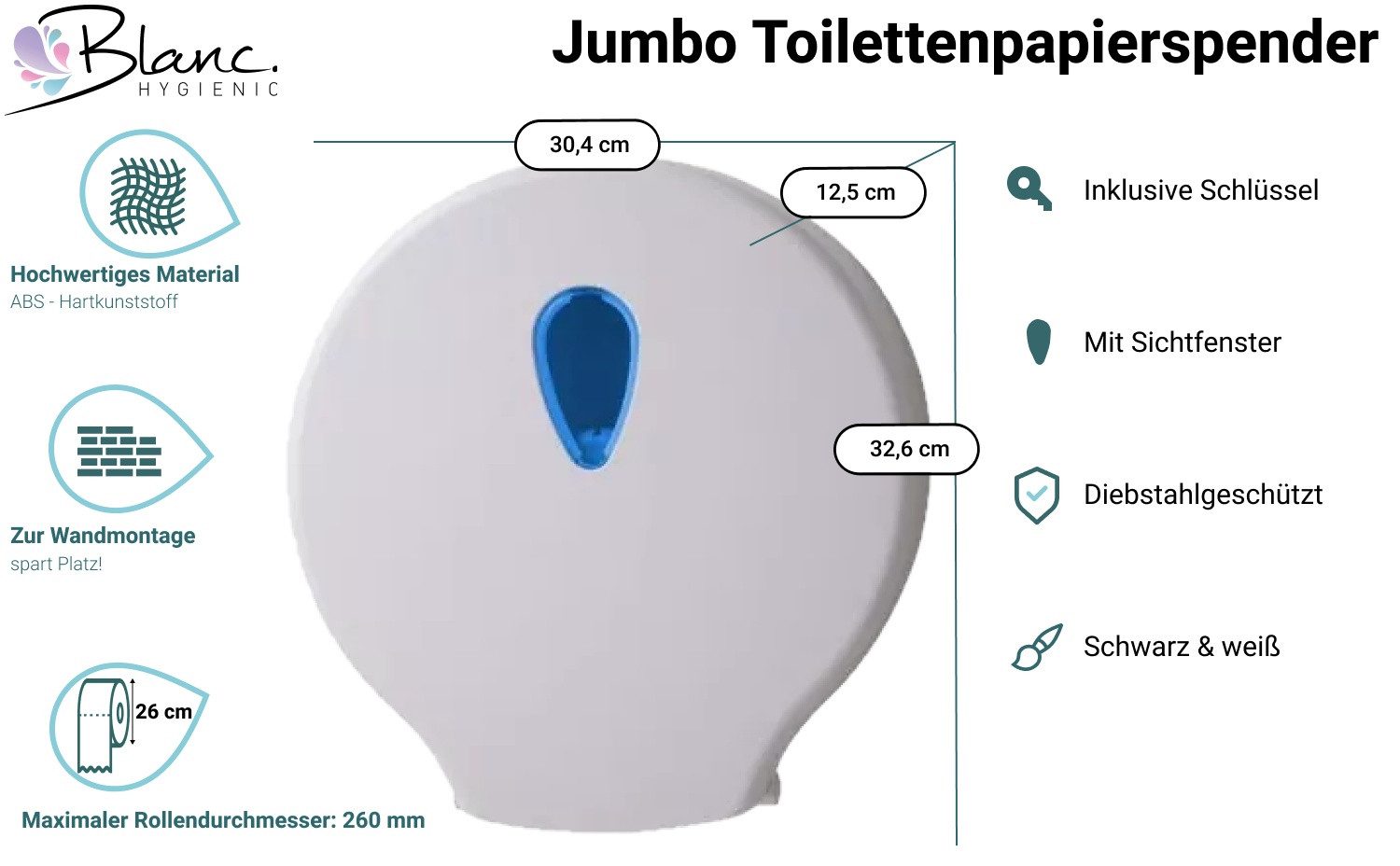 Blanc Hygienic Toilettenpapierhalter günstig online kaufen
