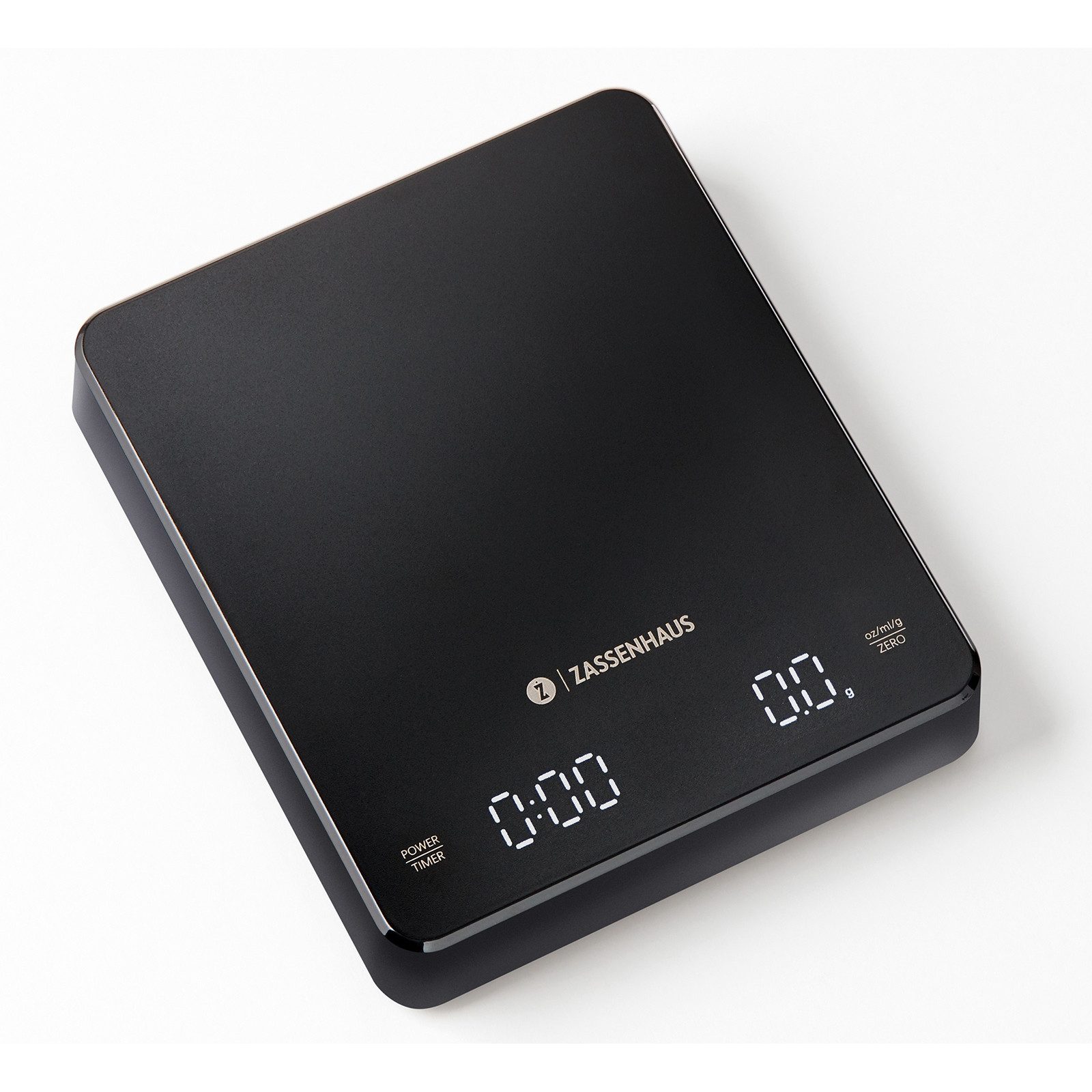 ZASSENHAUS Küchenwaage Kaffeewaage digital Expert, (Stück, 1-tlg., 1 Kaffeewaage digital), Haushaltswaage modern