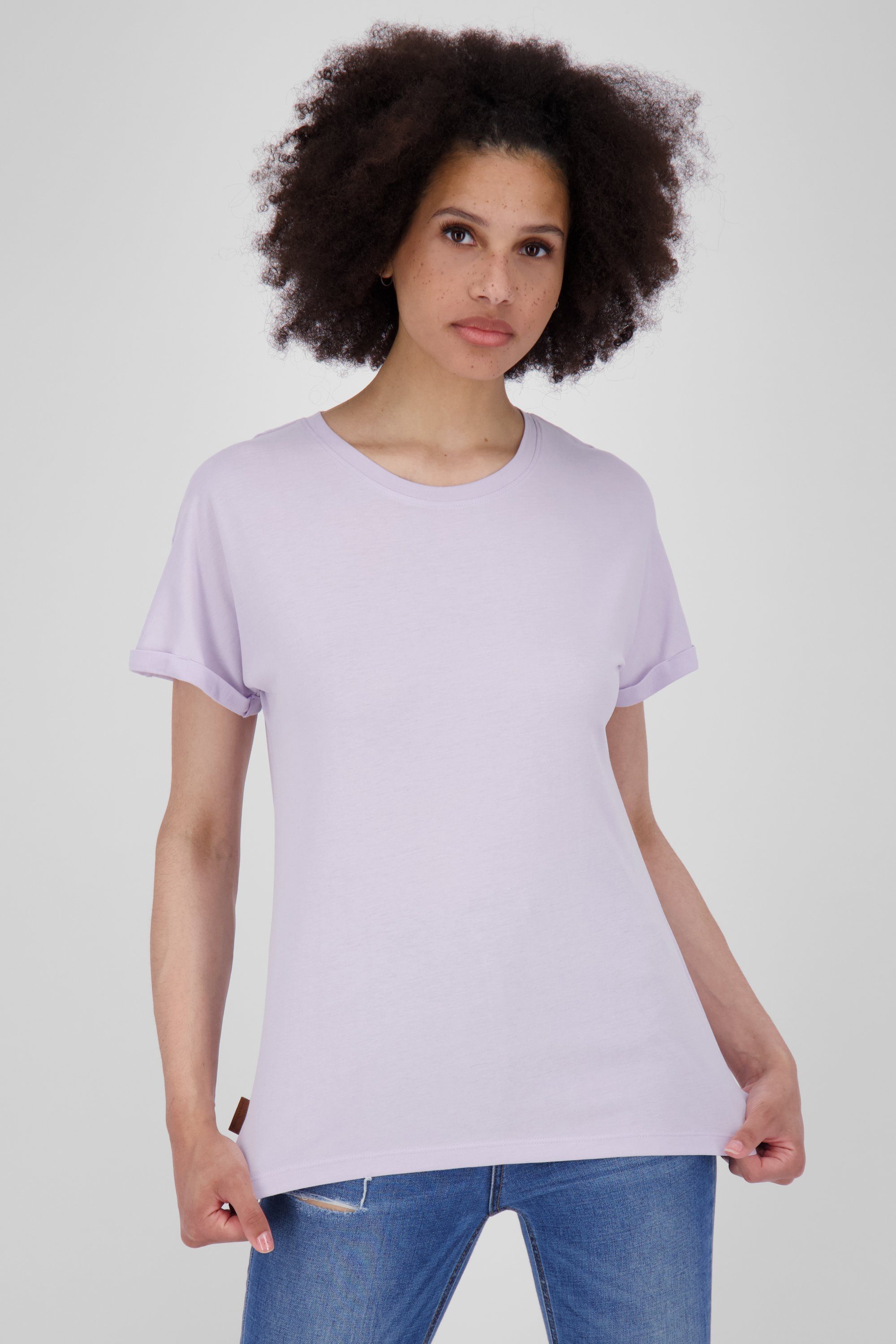 Alife & Kickin Rundhalsshirt melange MalaikaAK Shirt A Damen Shirt orchid