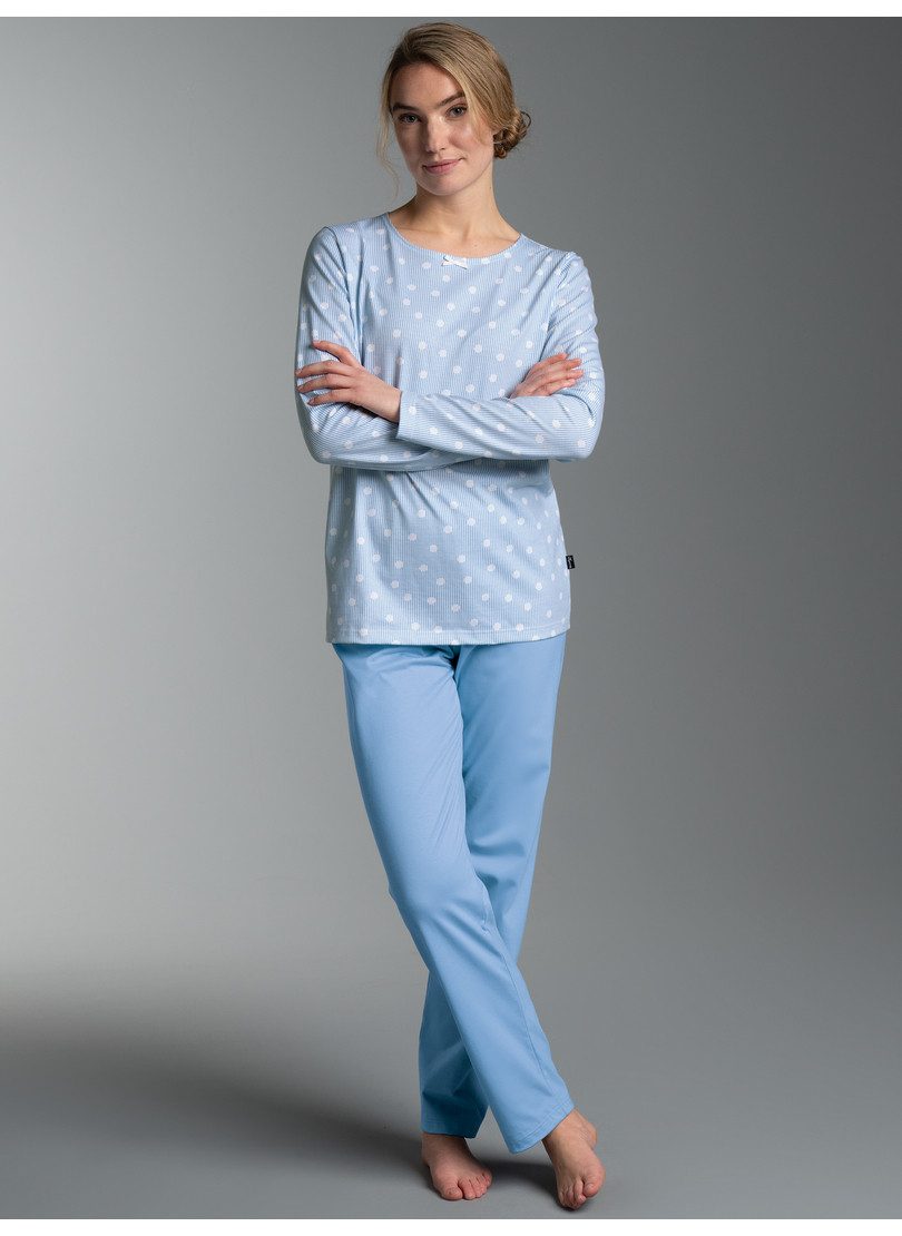 Trigema Schlafanzug TRIGEMA Pyjama Anzug mit "Punkt" Muster (1 tlg)