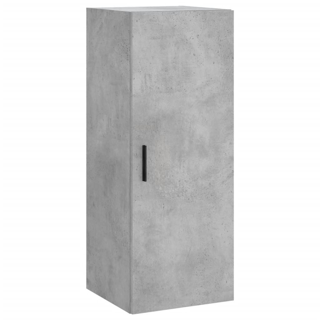 vidaXL Hängeschrank Wandschrank Betongrau 34,5x34x90 cm günstig online kaufen