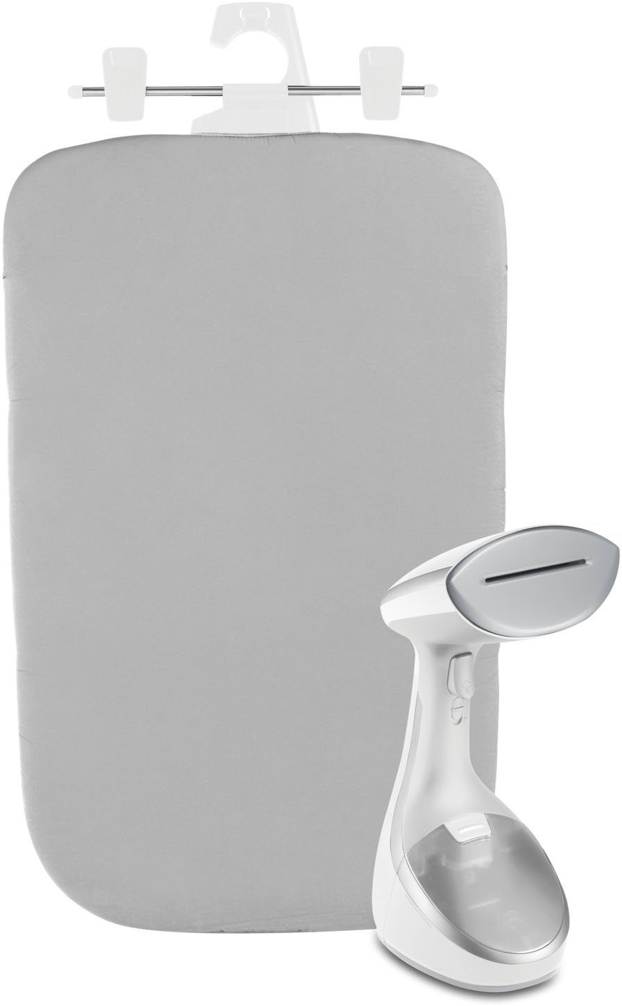 Tefal Dampfbürste Access Steam Care, 1600 W, 200 ml Wassertank, 3 Dampfstufen, 1600 W, inkl. 6 Zubehörteile, vertikales Bügelbrett enthalten, DT9130