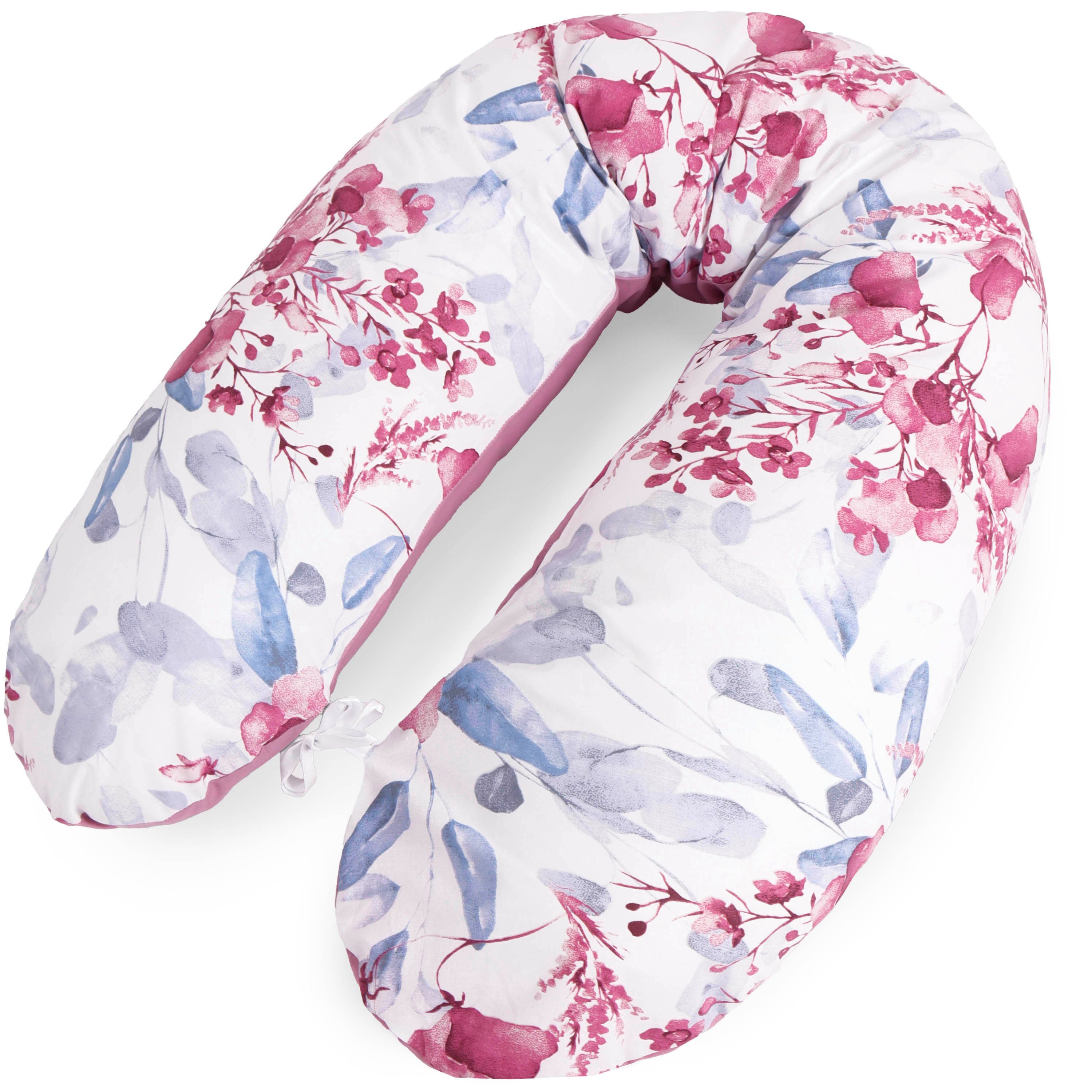 Amilian Stillkissen XXL 170 cm - Schwangerschaftskissen & Seitenschläferkissen mit Bezug, - Lagerungskissen - Nursing Pillow - Pregnancy Pillow, mit Füllung, Schlafkissen für Seitenlage - Körperkissen