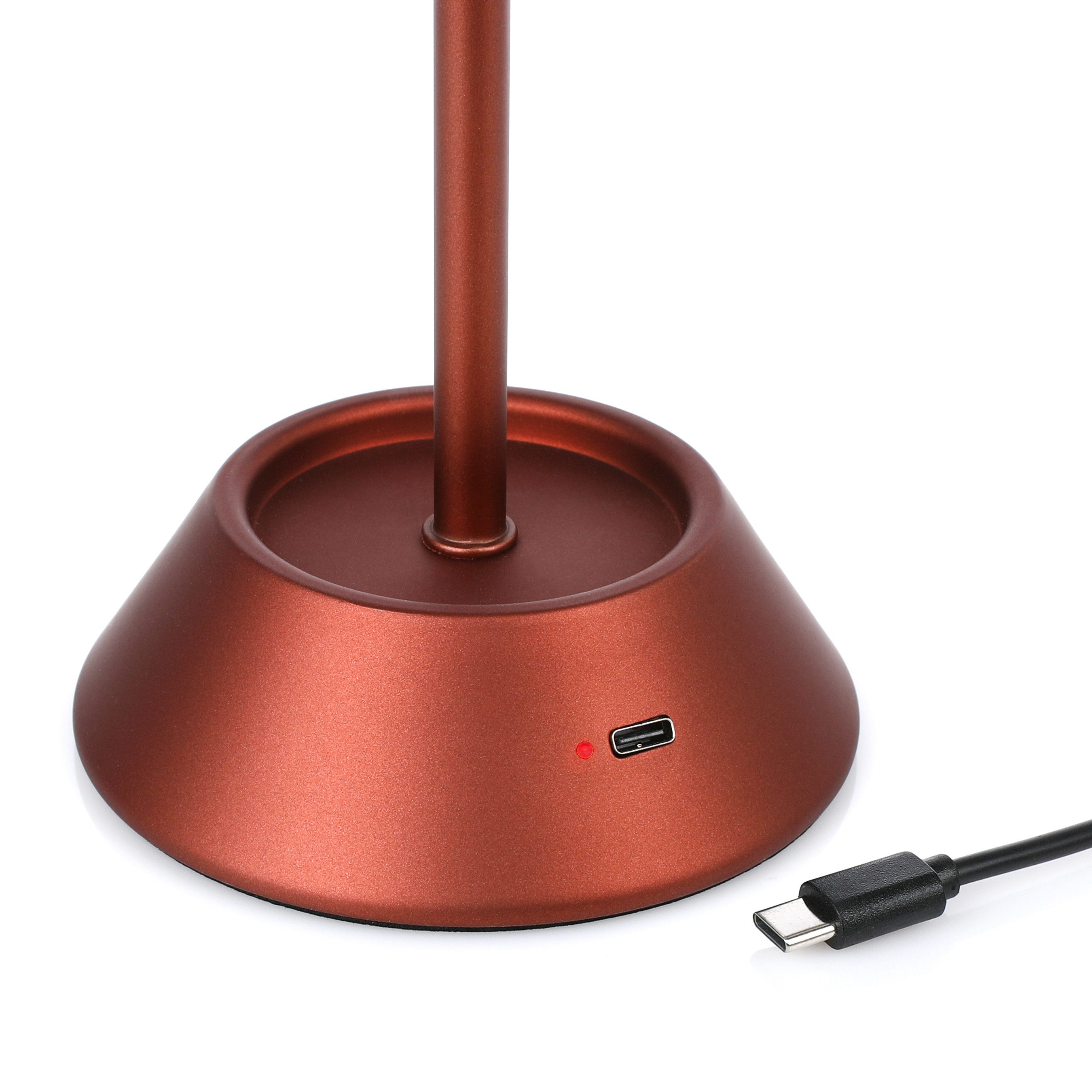 Nordstern LED Tischleuchte Akku Tischlampe, Kabellos und dimmbar mit 3 Farb günstig online kaufen