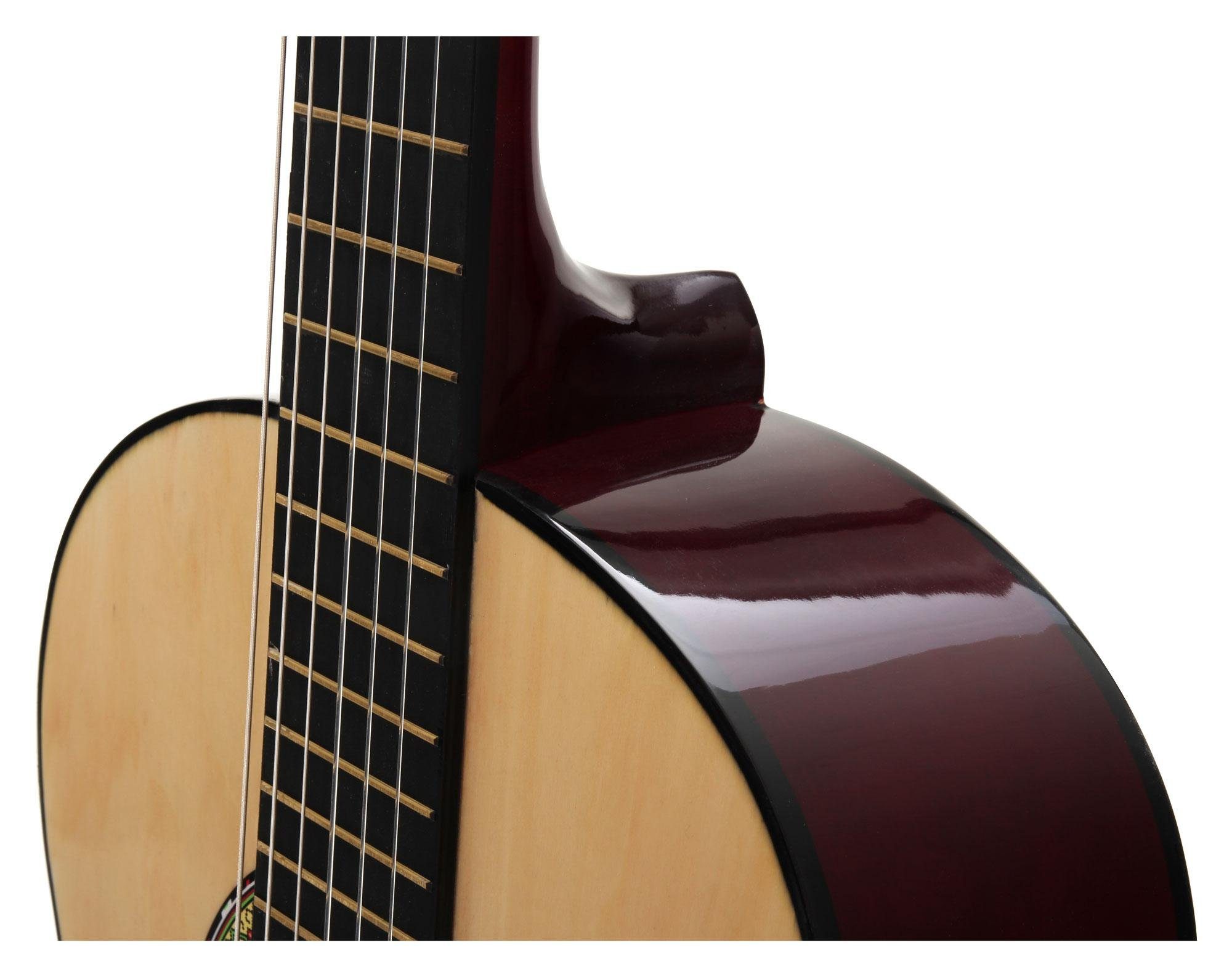 Classic Cantabile Konzertgitarre AS-851 Klassikgitarre, 1/4, Das perfekte Einsteigerinstrument!