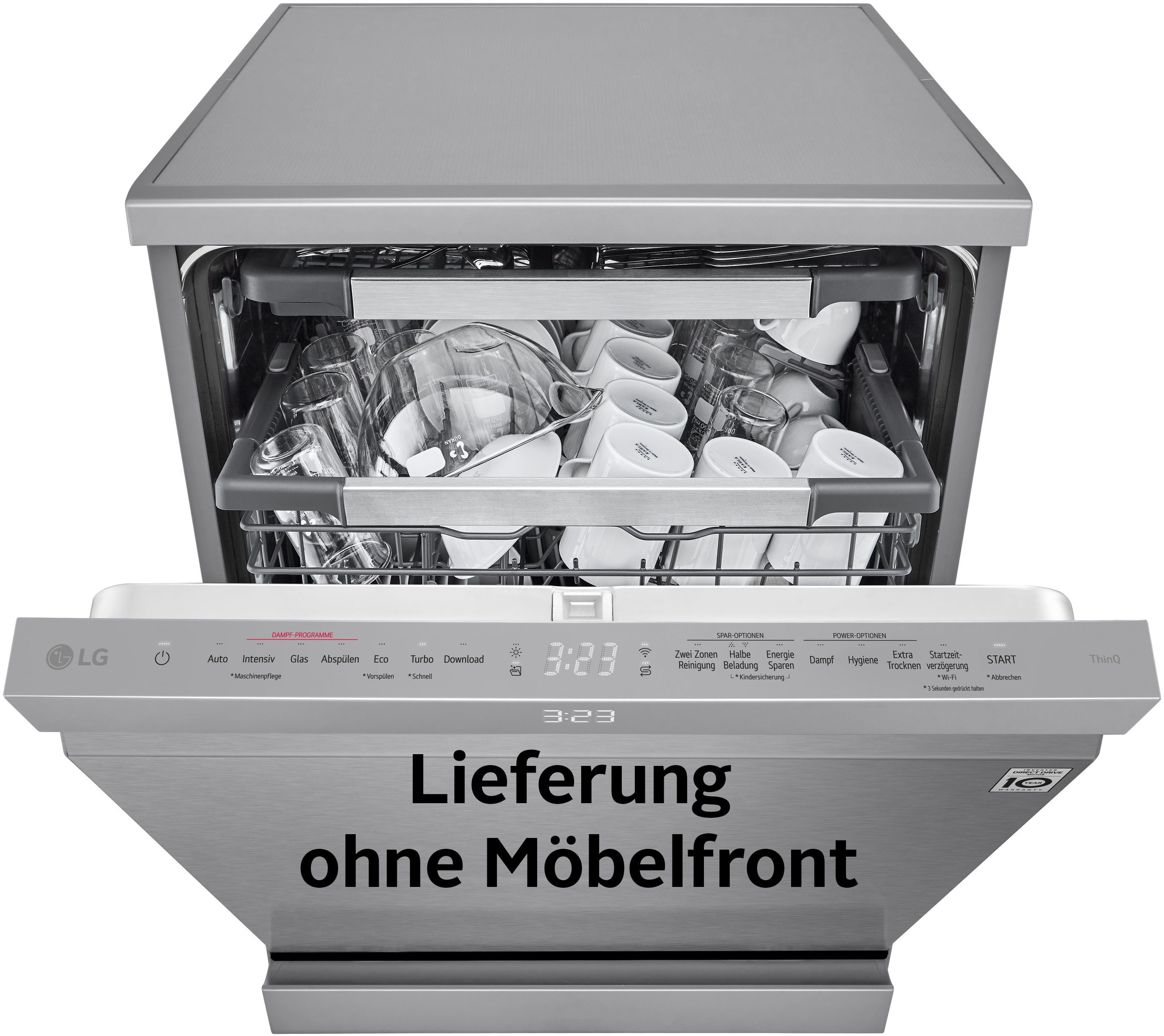 LG vollintegrierbarer Geschirrspüler DB597TXS, 14 Maßgedecke