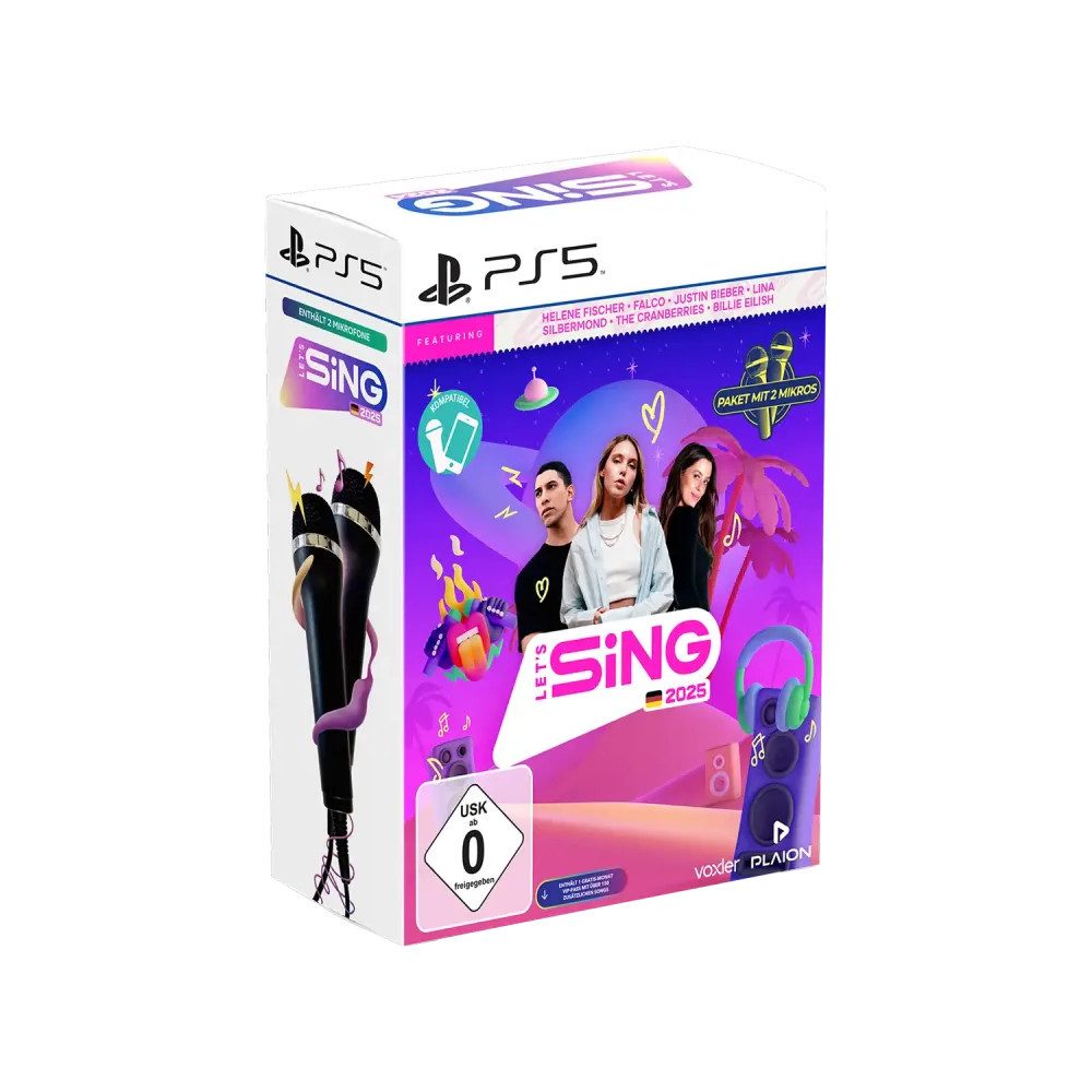 Let's Sing 2025 + 2 Mics PS5Spiel