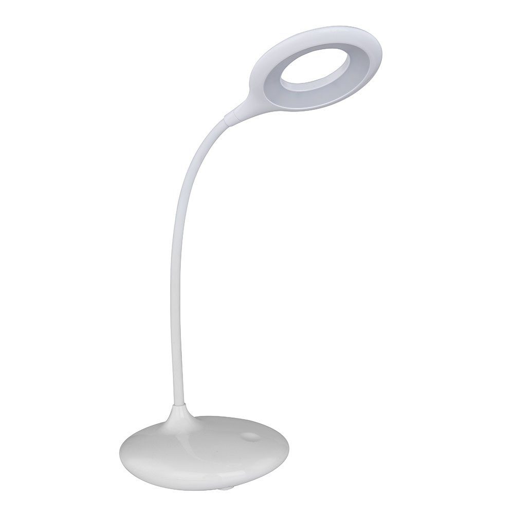 Touch Schreibtischlampe, LED-Leuchtmittel fest Dimmer Weiß Beweglich Globo Tisch Spot verbaut, Schreib LED Leuchte Lampe Neutralweiß,