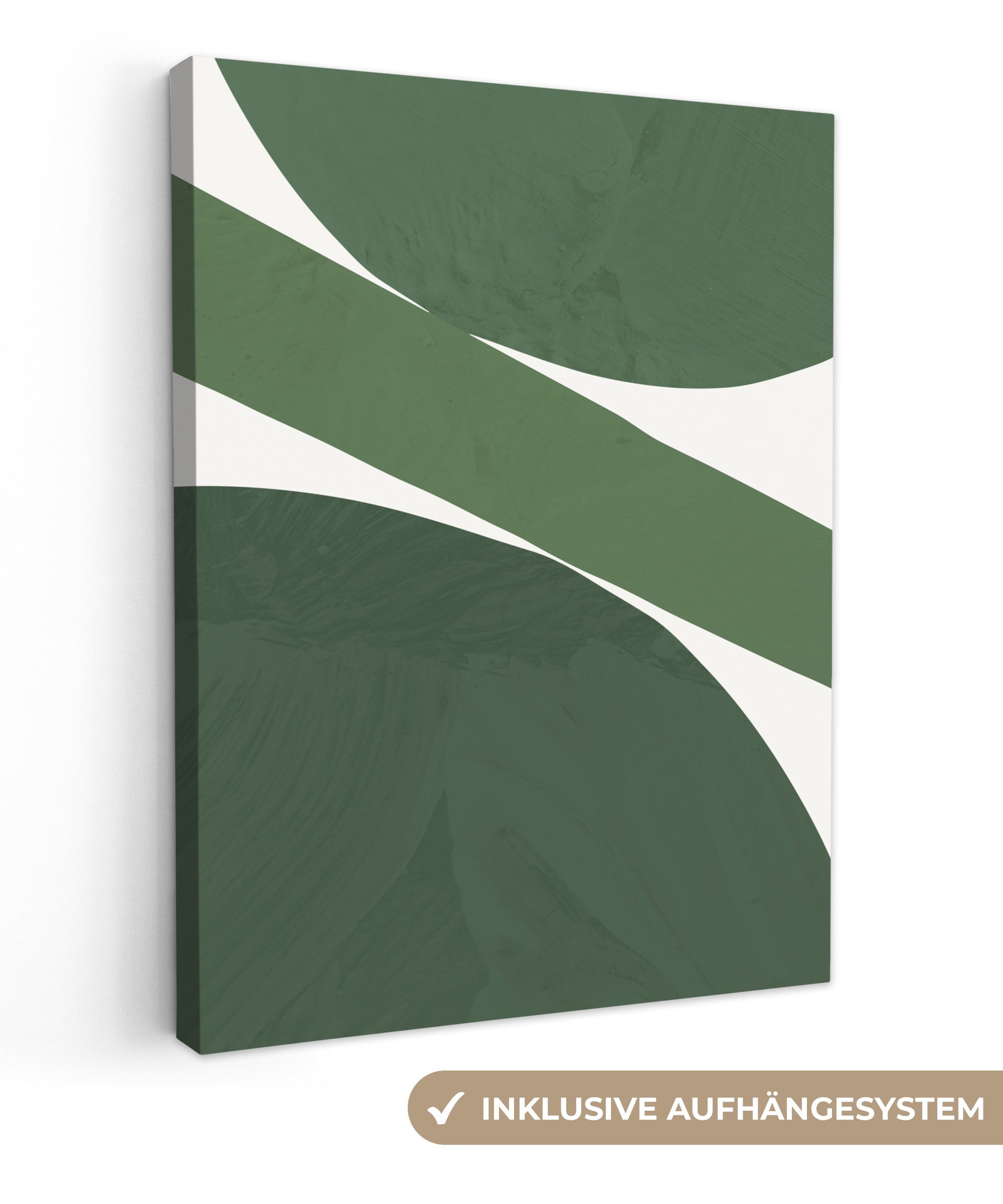 OneMillionCanvasses® Leinwandbild Abstrakt - Grün - günstig online kaufen