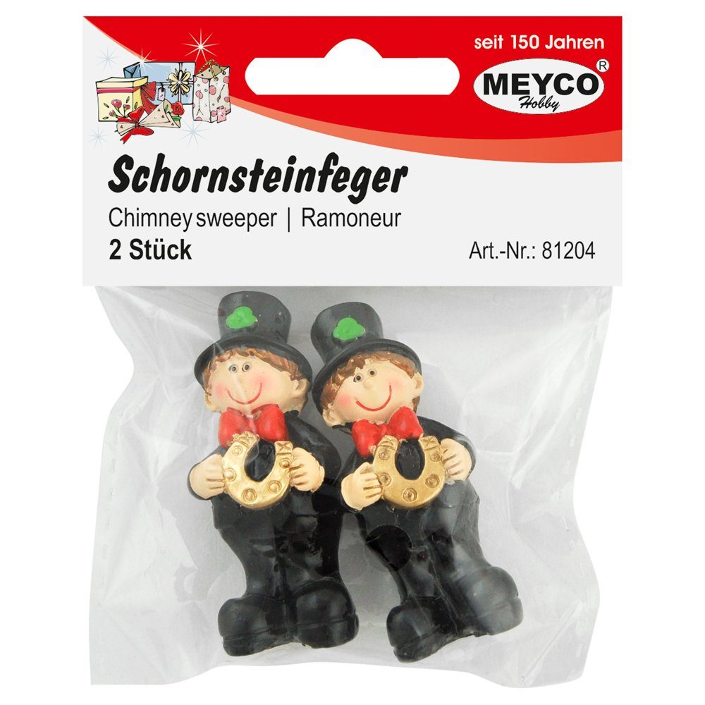 Schornsteinfeger mit Dekofigur Hobby Hufeisen Dekofigur MEYCO Miniatur