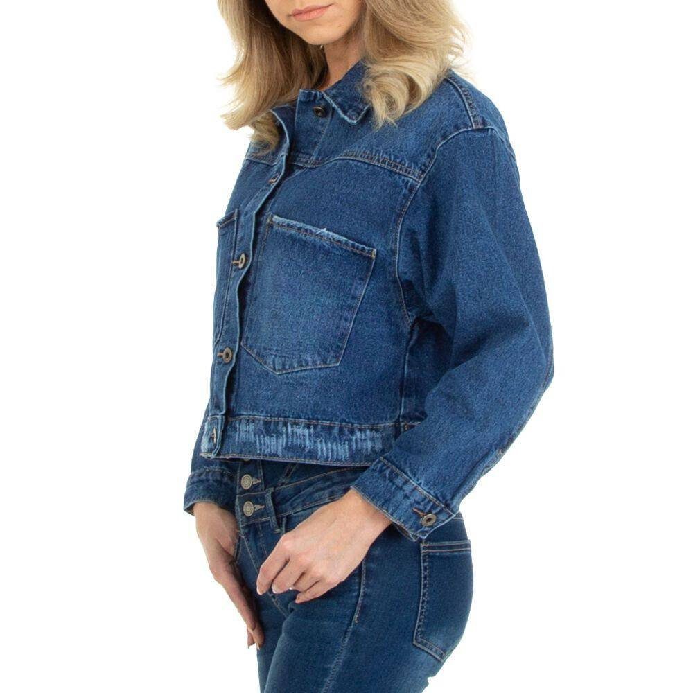 Ital-Design Jeansjacke Damen Freizeit (76457573) Jeansjacke in Blau günstig online kaufen