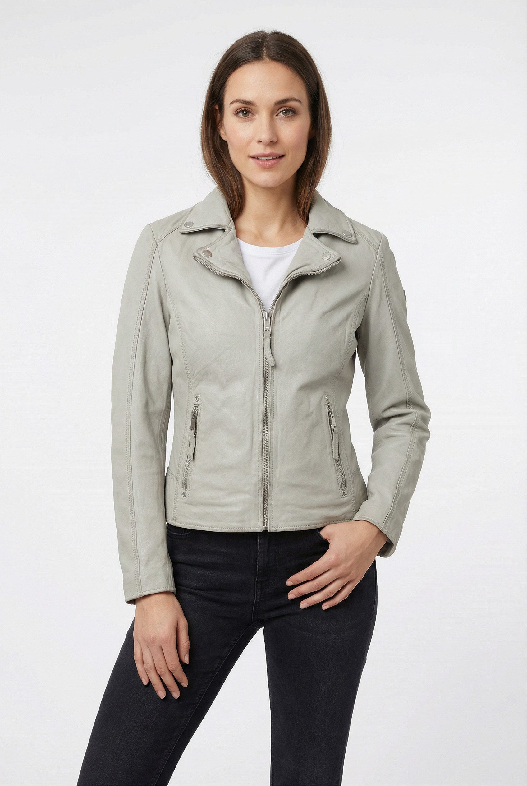 Mauritius Lederjacke MWBajah mit Reverskragen