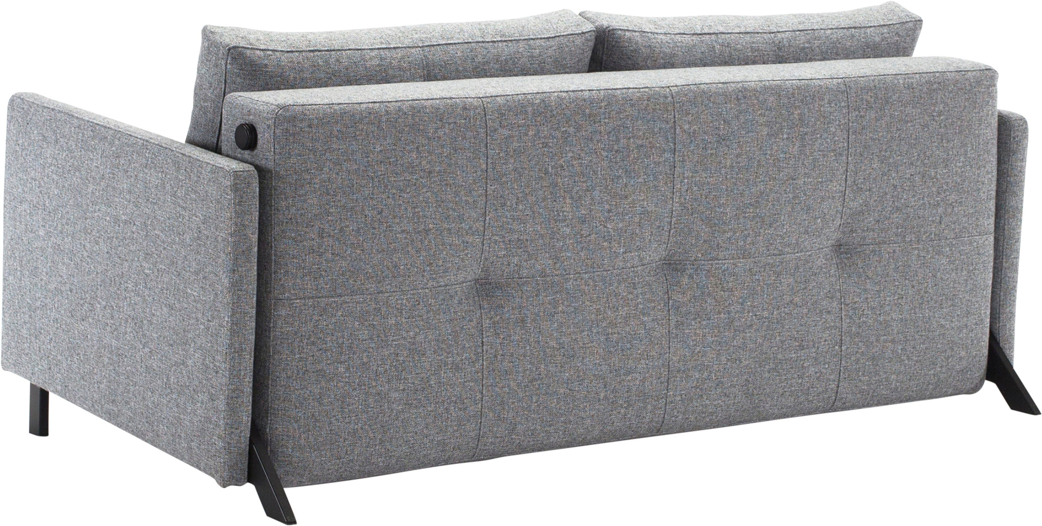 INNOVATION LIVING ™ Schlafsofa Cubed Klappsofa, hochwertige Schlaffunktion, Design und extra Komfort, Frontauszug, sehr platzsparend, abgewinkelt Sitzen, waagerecht liegen