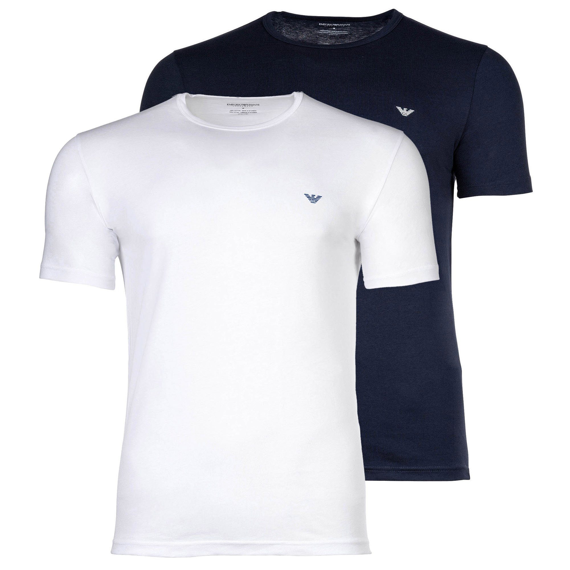 Emporio Armani T-Shirt Herren T-Shirt 2er Pack Baumwolle ENDURANCE (Packung, 2er Pack)