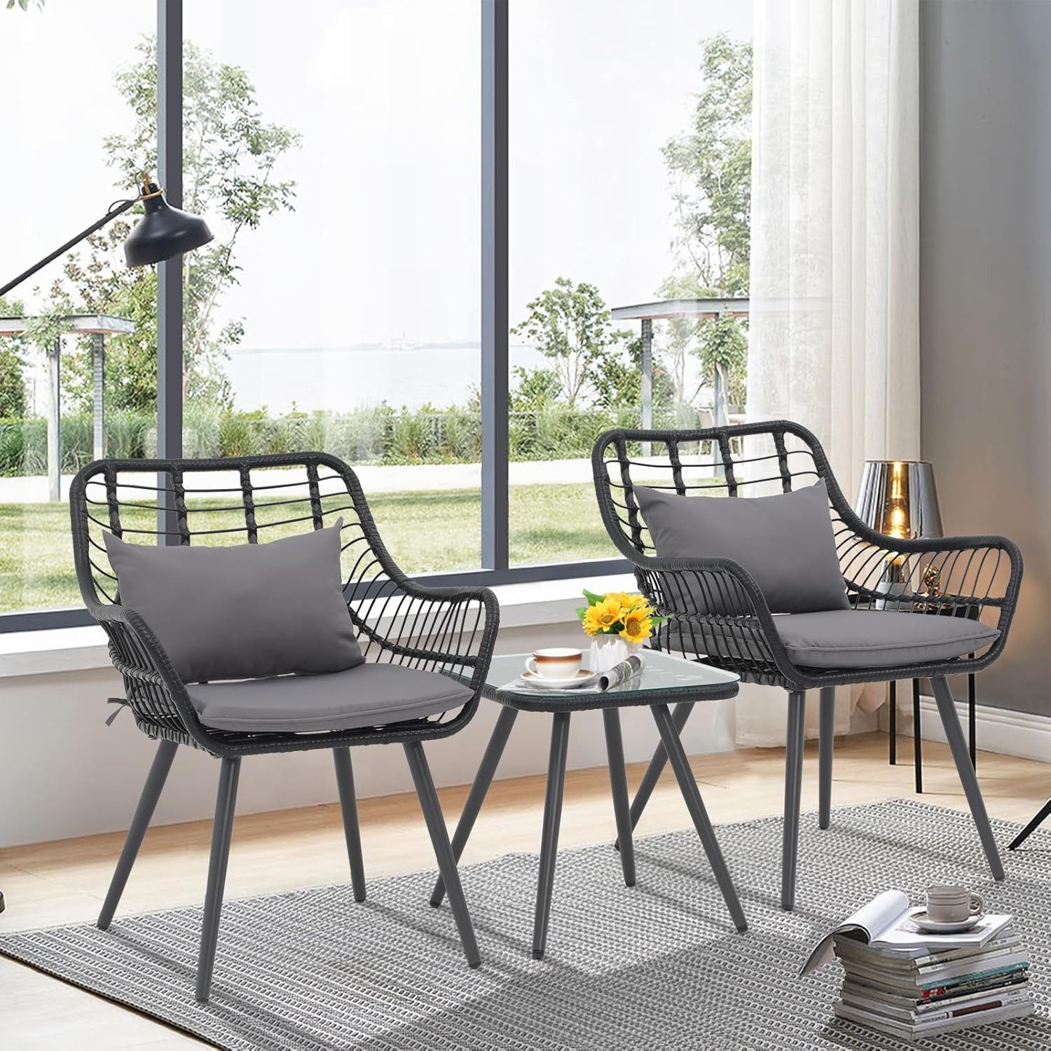 JOIVI Balkonset Bistro-Set, Gartenmöbel-Set, Balkonmöbel-Set für günstig online kaufen