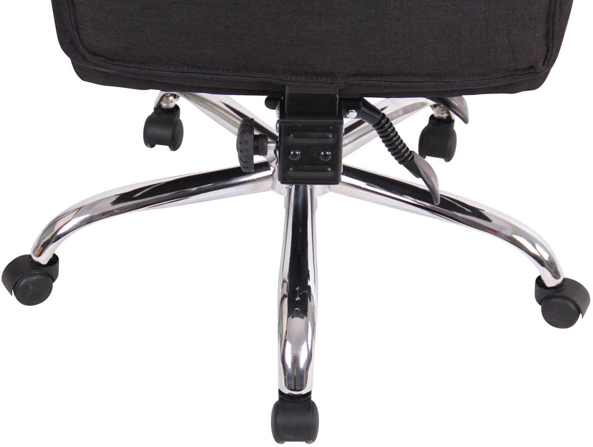 TPFLiving Bürostuhl Onix und Stoff XXL), mit Rückenlehne Gestell: Drehstuhl, 360° (Schreibtischstuhl, Metall - Chefsessel, schwarz Sitz: - drehbar höhenverstellbar bequemer chrom Bürostuhl