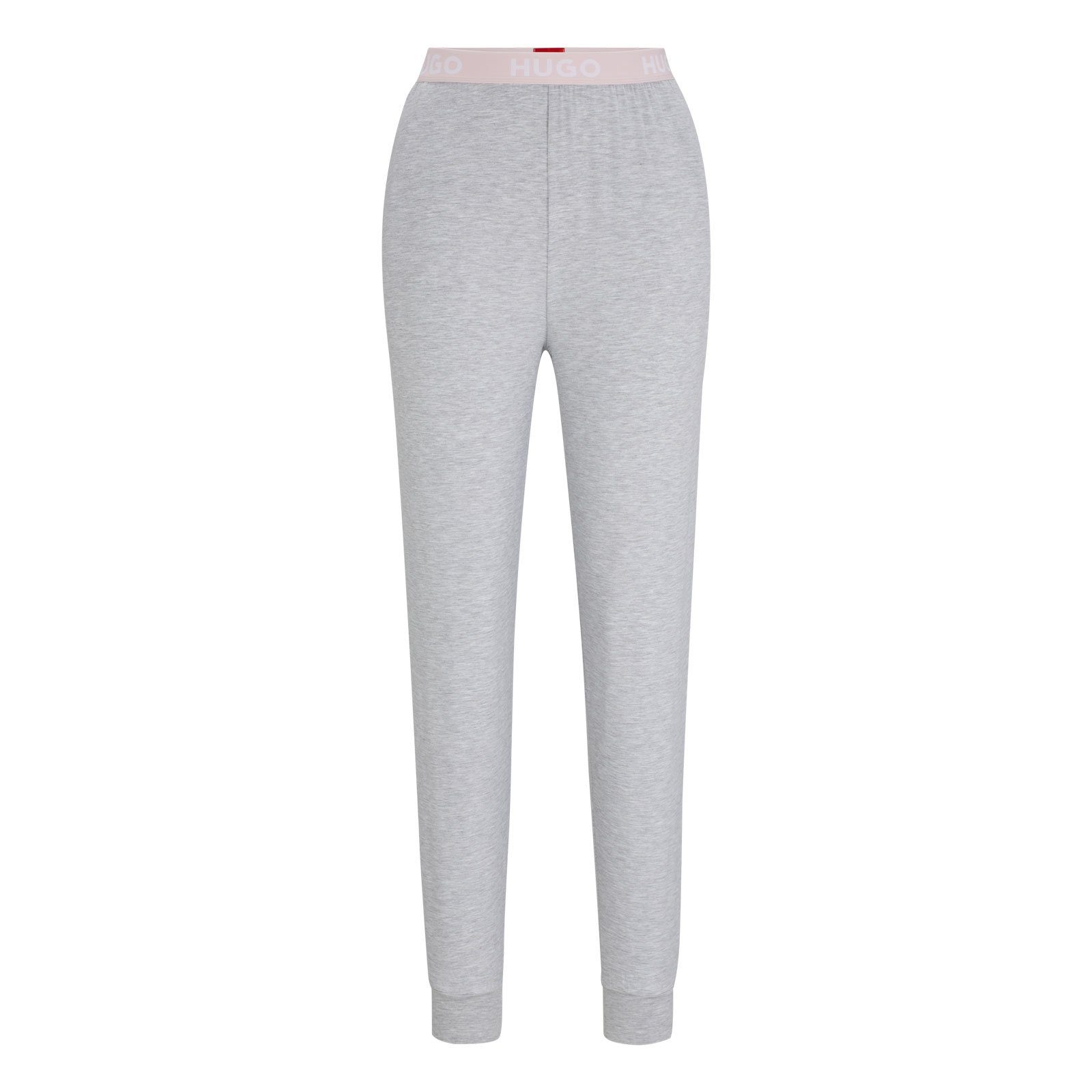HUGO Pyjamahose Unite Pants mit sichtbarem Bund mit Marken-Logos 035 grey