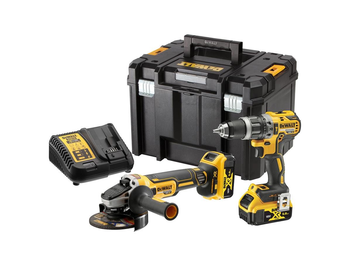DeWalt (2-tlg) Akku-Set (18 V), Inkl. 2x Akkus & System-Schnellladegerät DCB1102 im TSTAK-Koffer VI