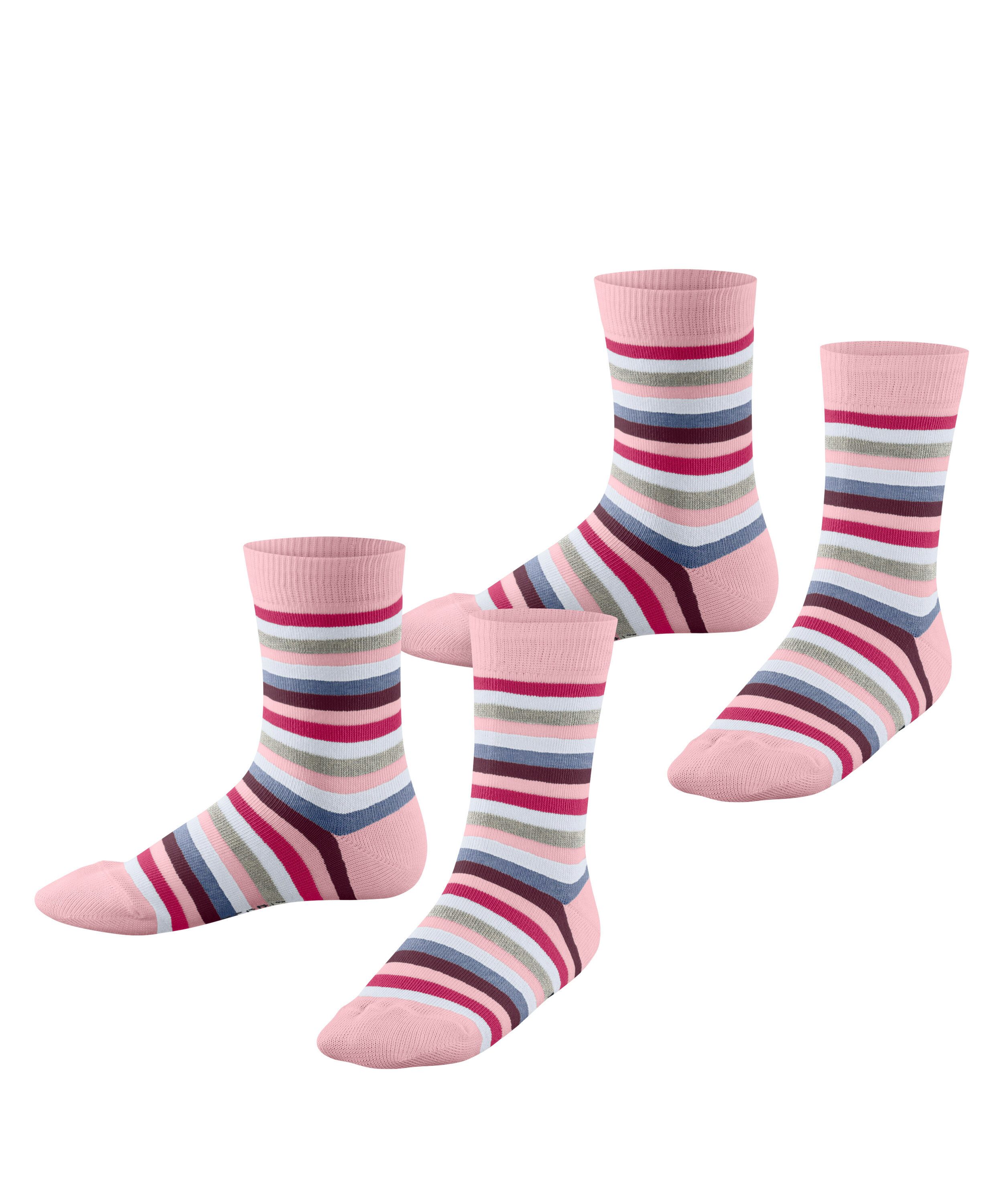 Esprit Socken Playful Stripe (2 Paar) mit Streifen, Cotton-Mix, elastisches Bündchen