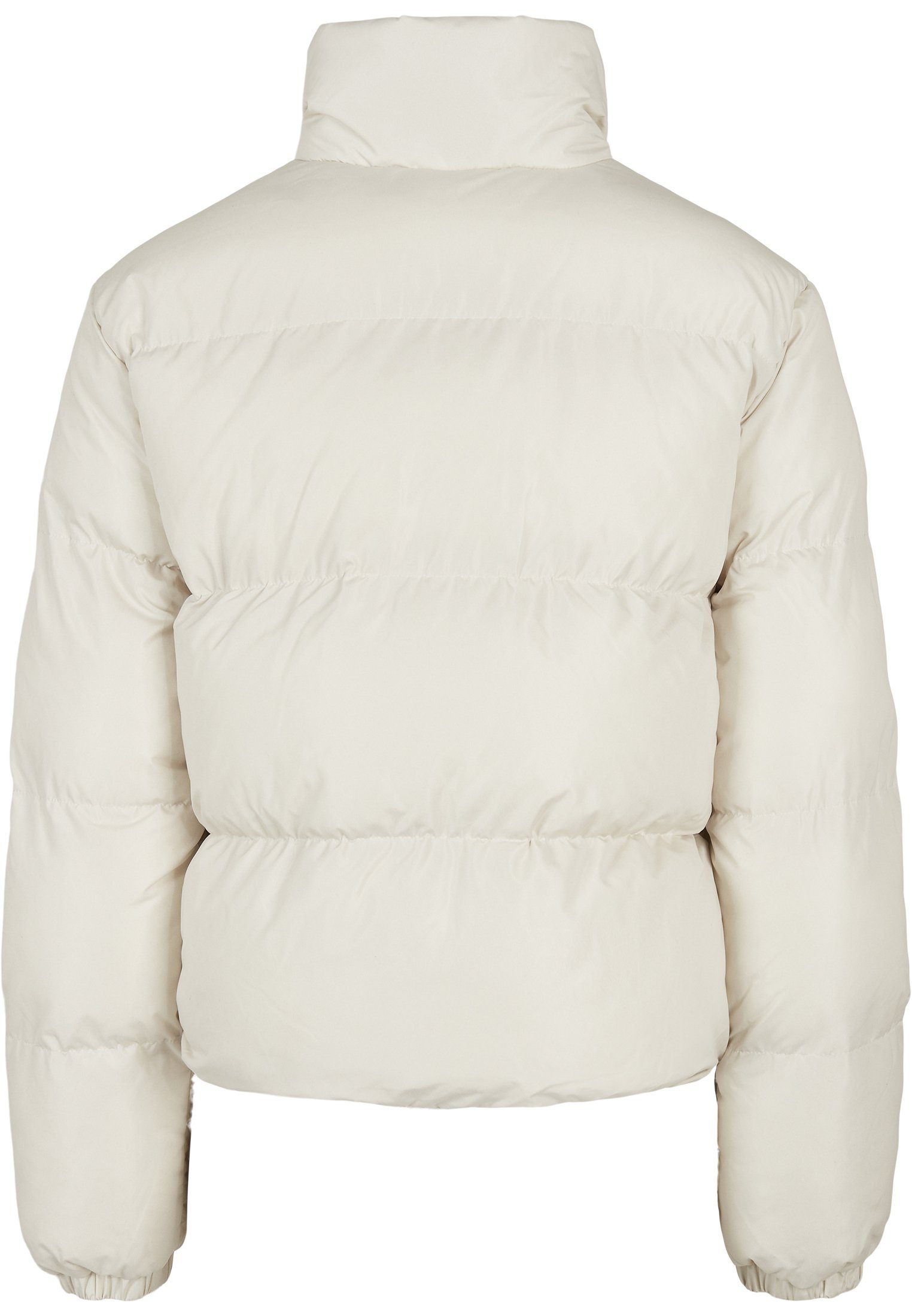 URBAN CLASSICS Winterjacke Jacket Ladies Peached Puffer Damen whitesand Short (1-St)