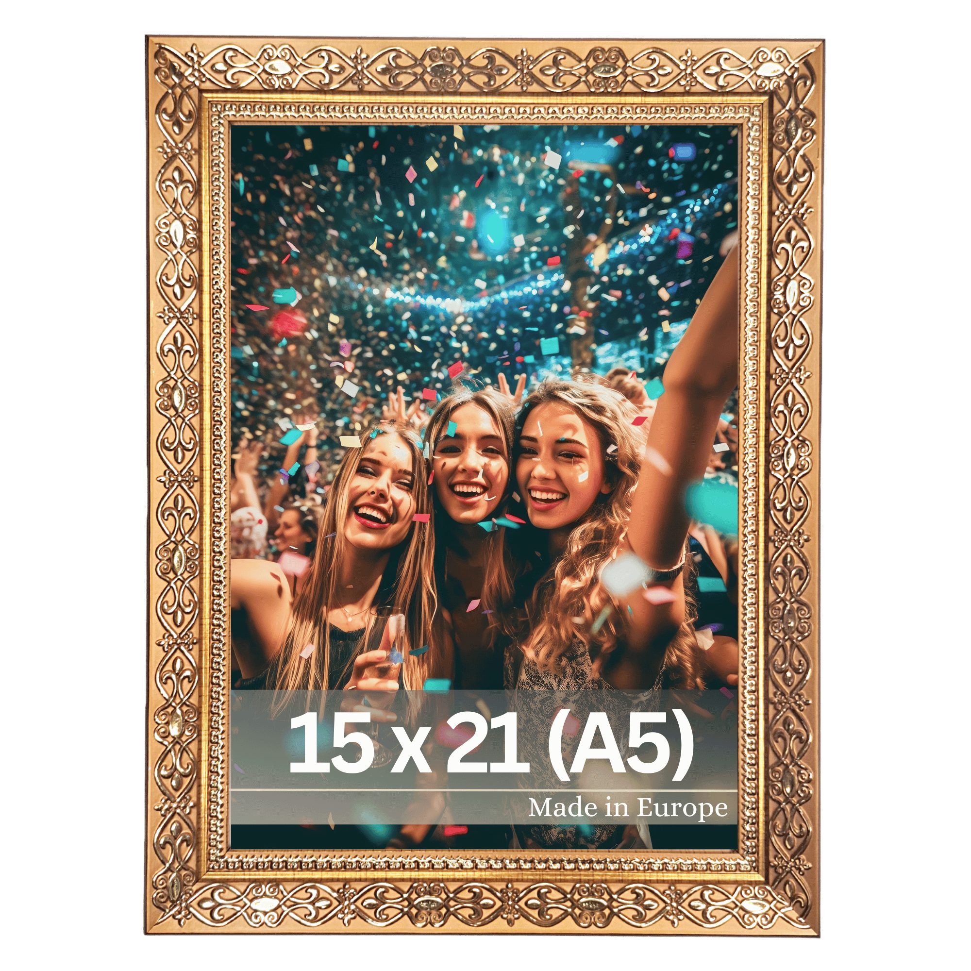 Victor (Zenith) Bilderrahmen Vermeer, Bilderrahmen 15x21 cm Gold A5, Bilder günstig online kaufen