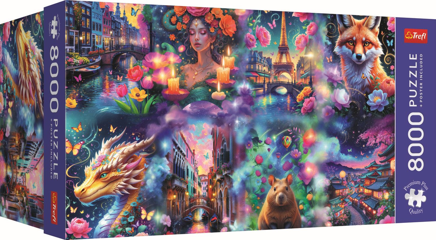 Trefl Puzzle Trefl, Bunte Welt, 8000 Teile Puzzle, 8000 Puzzleteile