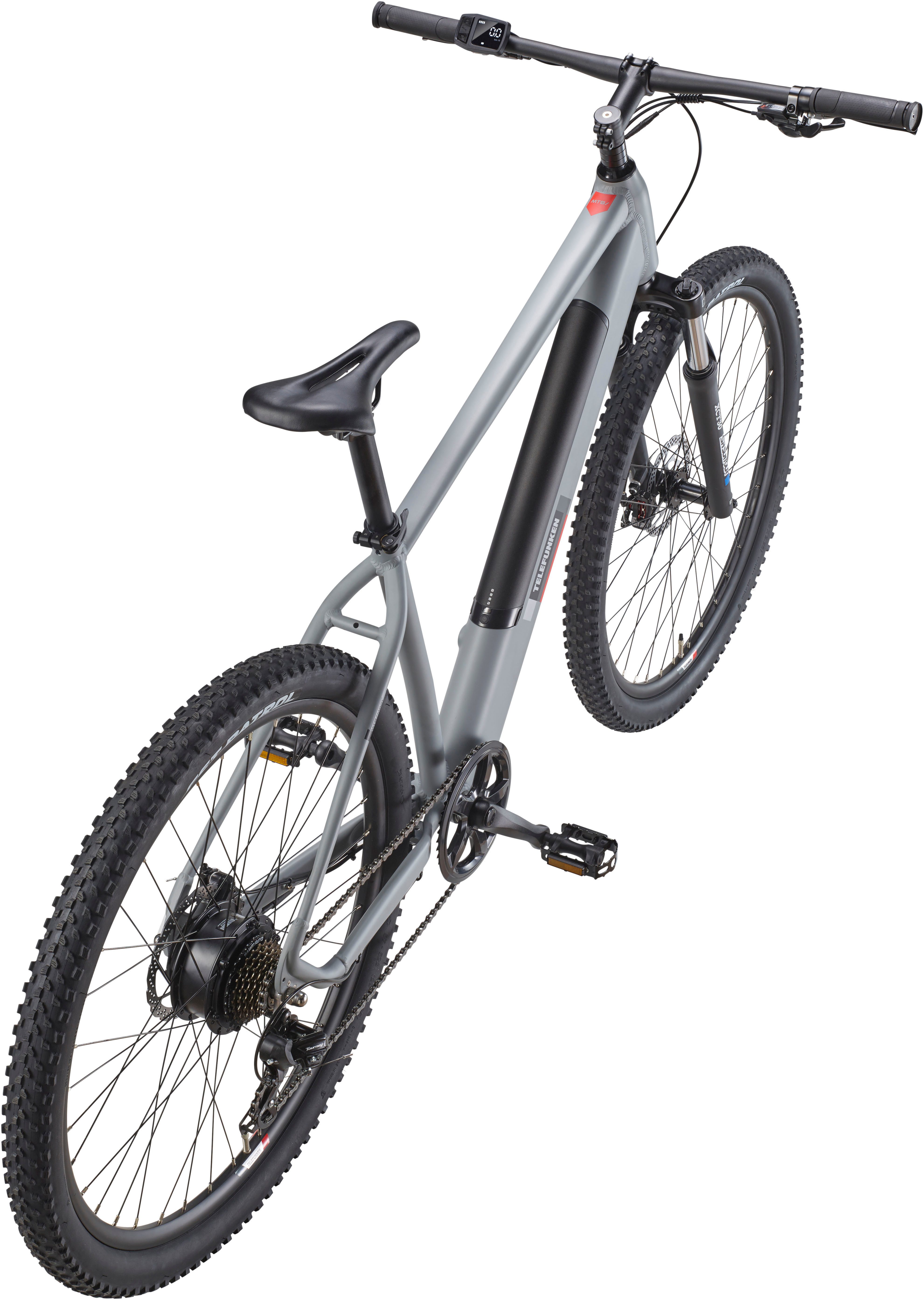 Telefunken E-Bike Mountainbike Aufsteiger M921, 7 Gang Shimano, Kettenschaltung, Heckmotor, 468 Wh, (29 Zoll, Scheibenbremsen), Pedelec, Elektrofahrrad für Damen u. Herren, MTB