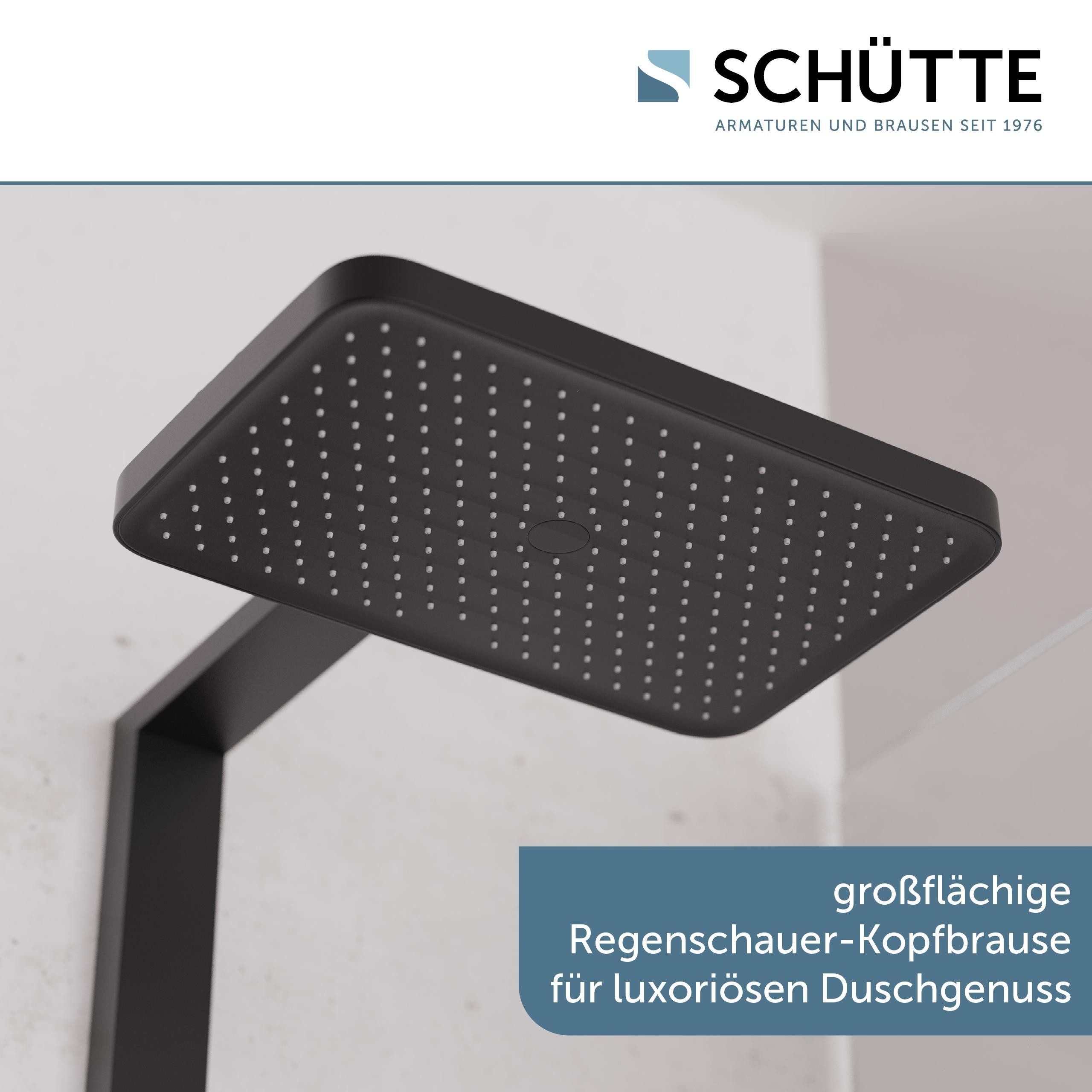 Schütte Brausegarnitur LA PALMA, Höhe 105 cm, 3 Strahlart(en), Komplett-Set, Regendusche, mit Antikalk-Beschichtung, wassersparend