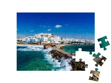 puzzleYOU Puzzle Blick auf Naxos, Kykladen, Griechenland, 48 Puzzleteile, puzzleYOU-Kollektionen Griechenland