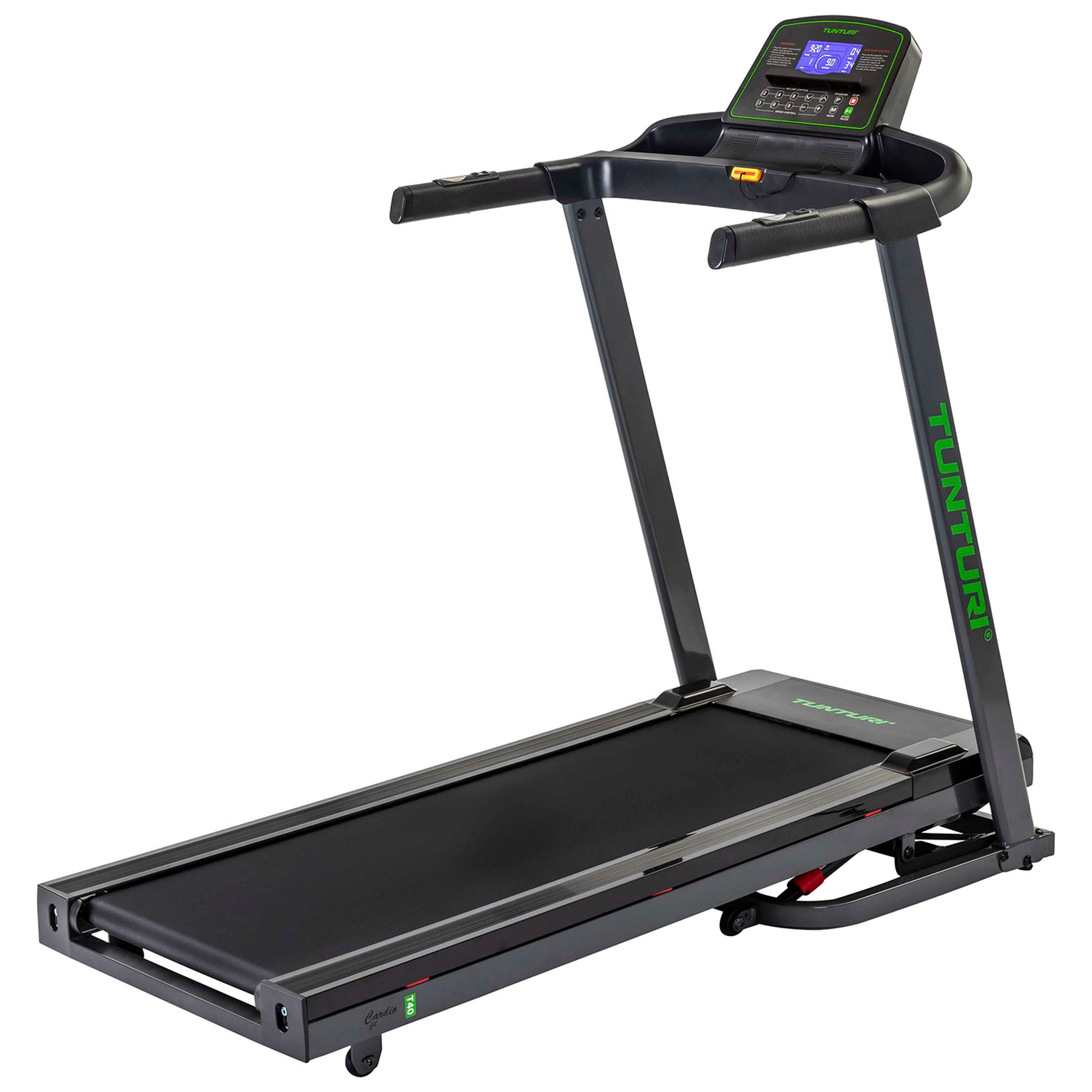 Tunturi Laufband Laufband - Klappbar - Bluetooth - Laufen bis zu 16 km/h - Cardio Fit T