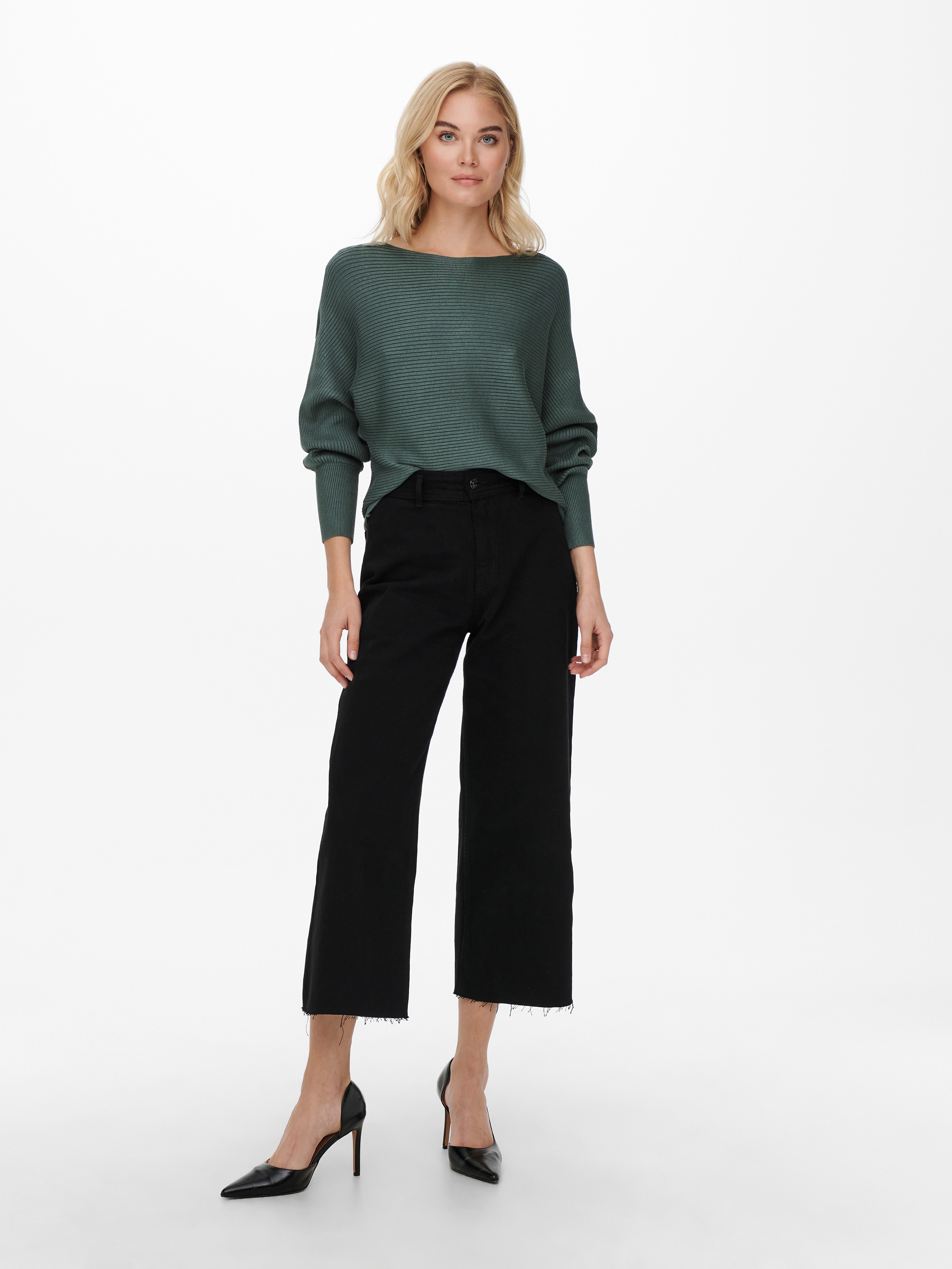ONLY Strickpullover ONLADALINE L/S SHORT PULLO KNT NOOS Viskosemischung, regular fit