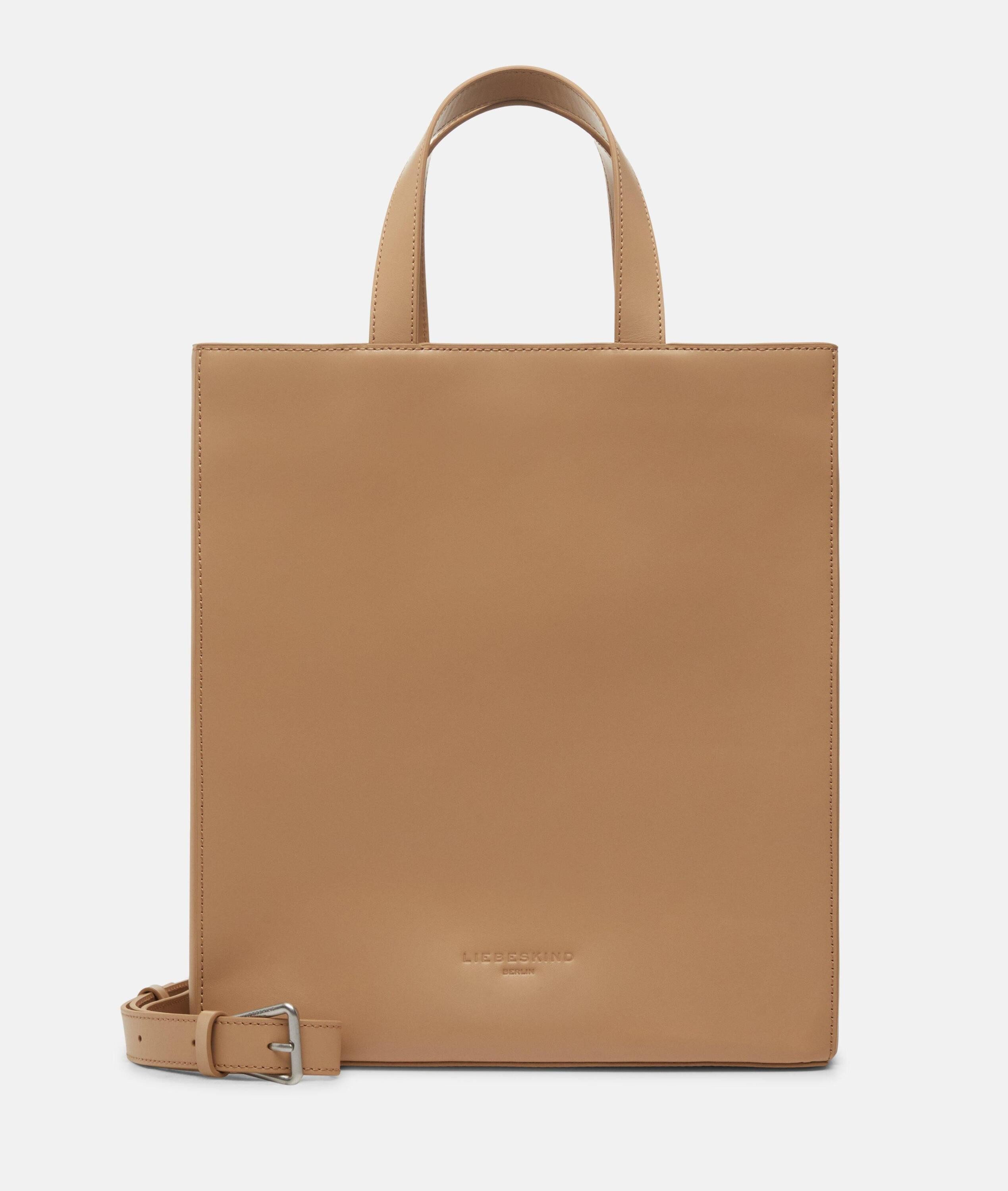Liebeskind Berlin Handtasche Tote PAPER BAG, Geräumige Tote aus glattem Leder