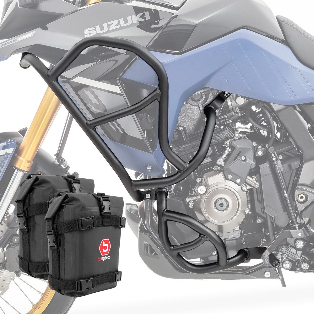 Motoguard Motor-Schutzhülle Set Sturzbügel + Taschen für Suzuki V-Strom 800 DE 23-26 Schutzbügel s