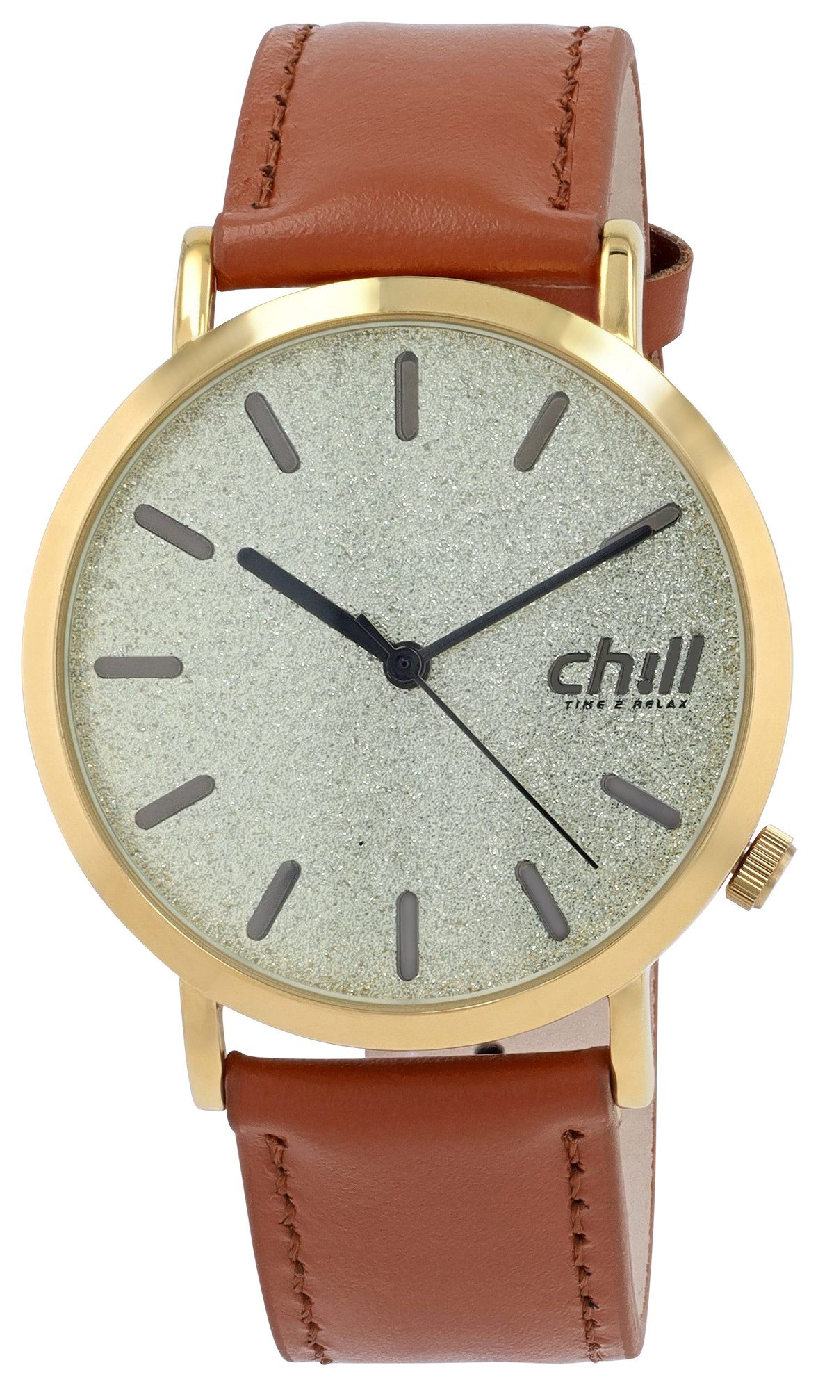 Chill Quarzuhr goldfarbig, 3 ATM