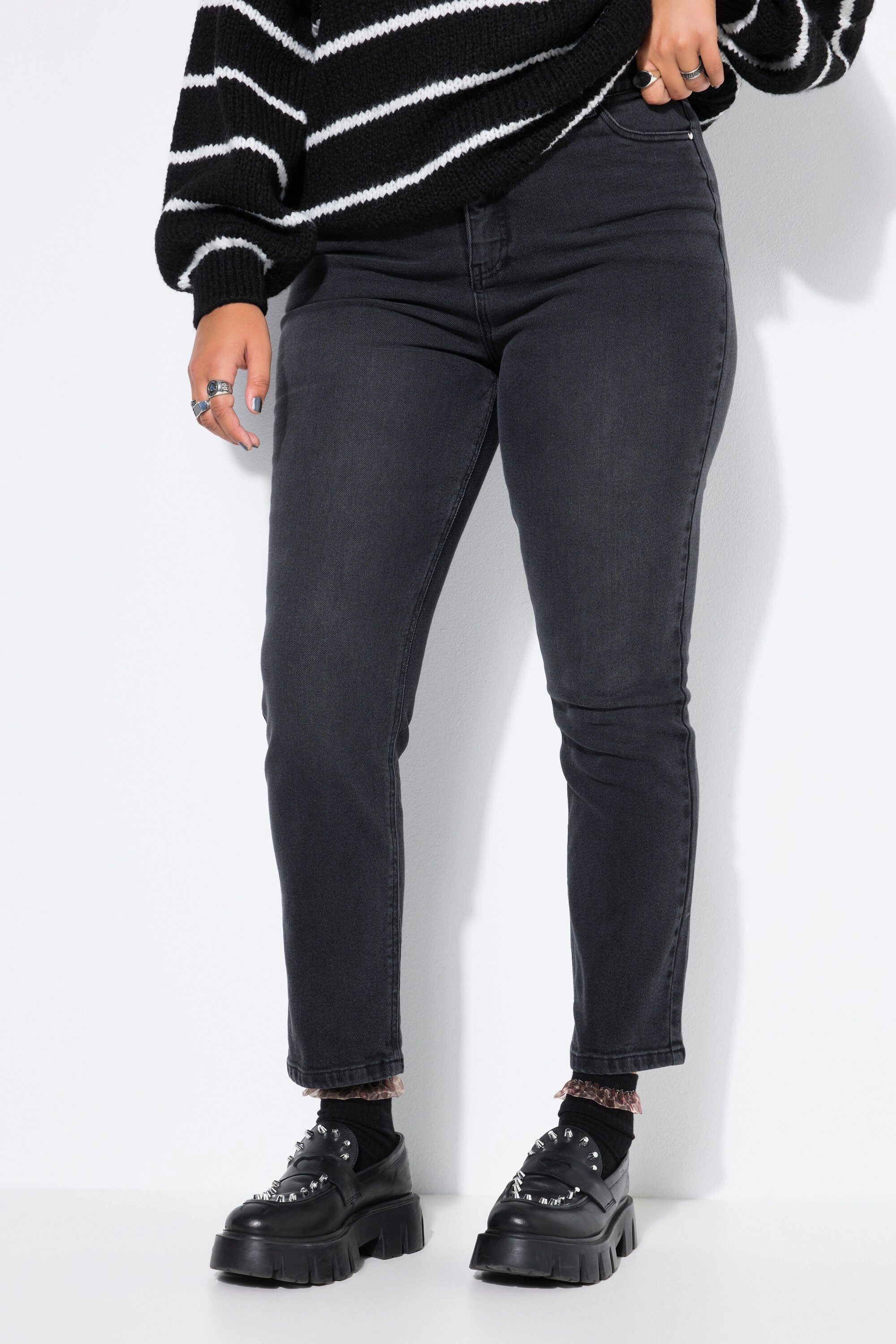 Studio Untold Funktionshose Mom-Jeans Wide Legs günstig online kaufen