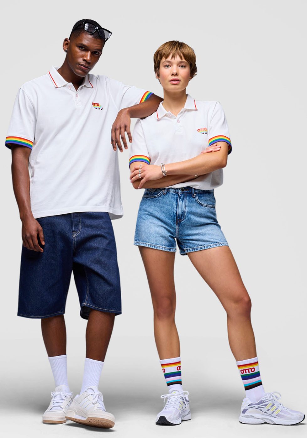 Capelli New York Poloshirt Otto-Diversity Shirt modisches Unisex Pride Polo mit klarer Botschaft – Bild 5 von 5