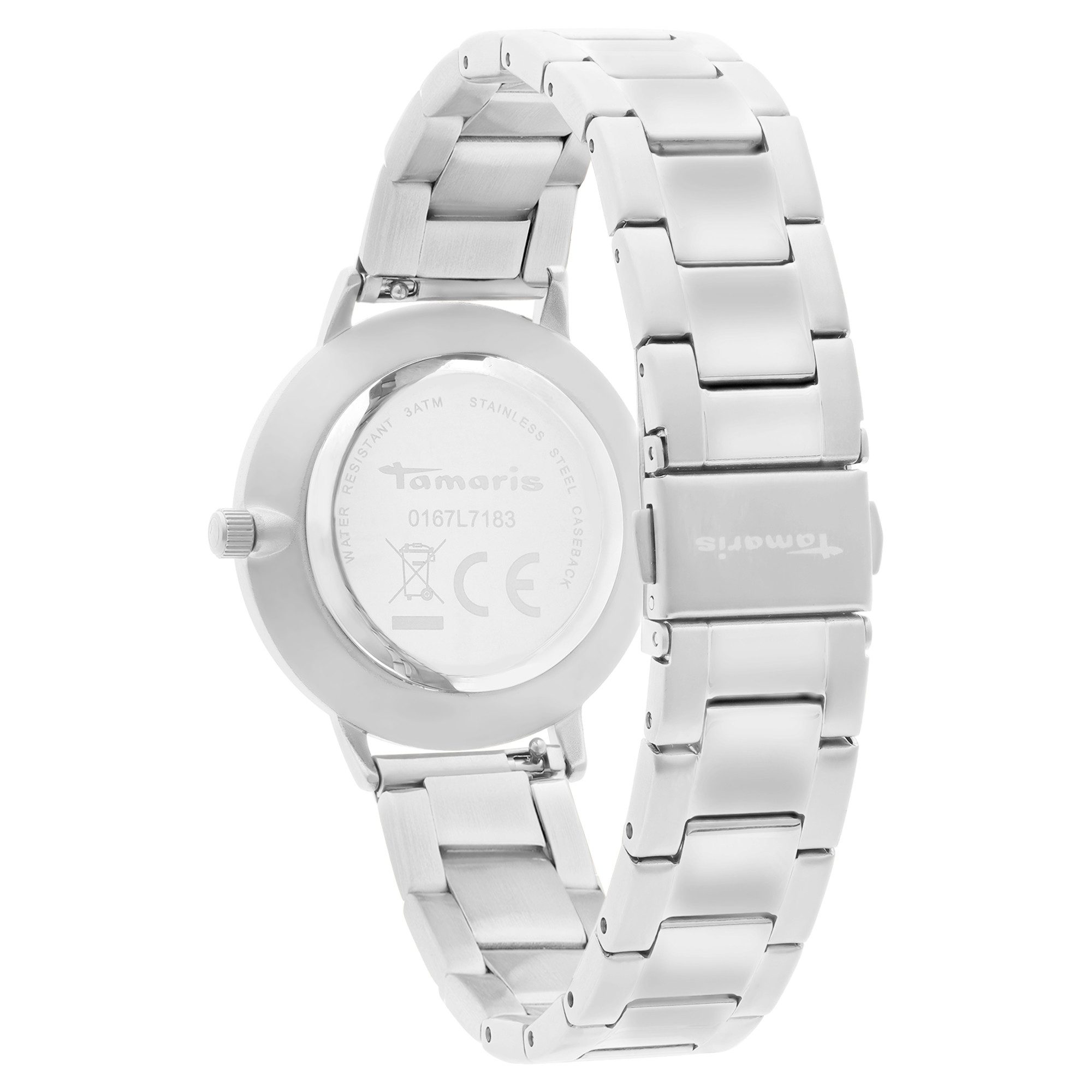 Tamaris Quarzuhr TT-0221-MQ, Armbanduhr, Damenuhr, Edelstahlarmband, analog