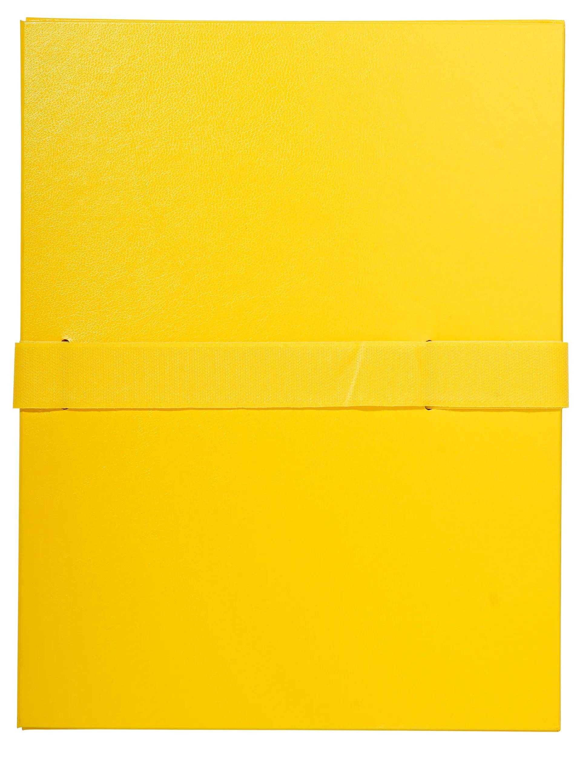 EXACOMPTA Organisationsmappe 10x Mappe mit Gürtel mit Klettverschluss - 24x32cm - Gelb - 2649E, Mappen mit dehnbaren Rücken Ohne Klappen